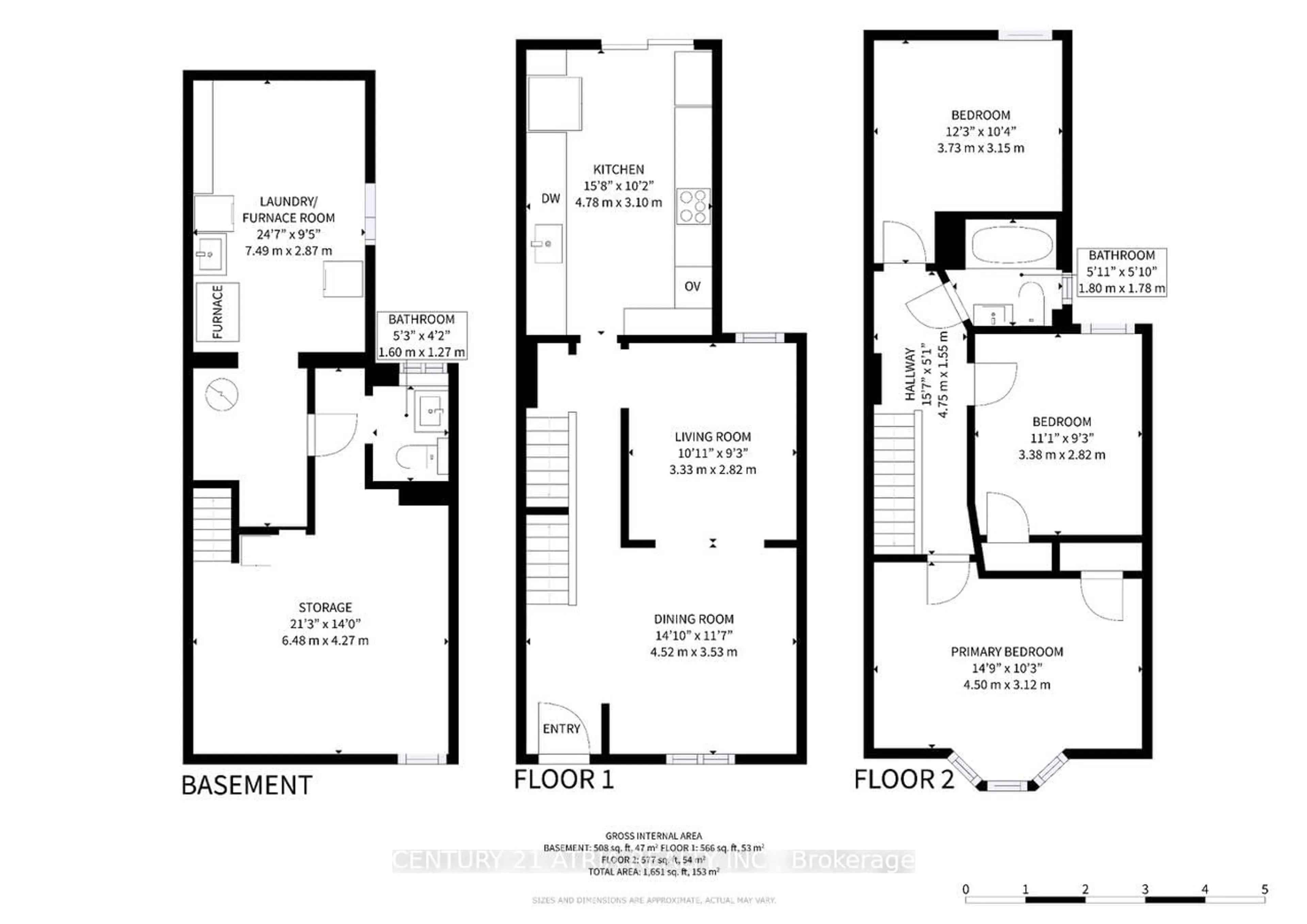 Floor plan for 40 Sibley Ave, Toronto Ontario M4C 5E9