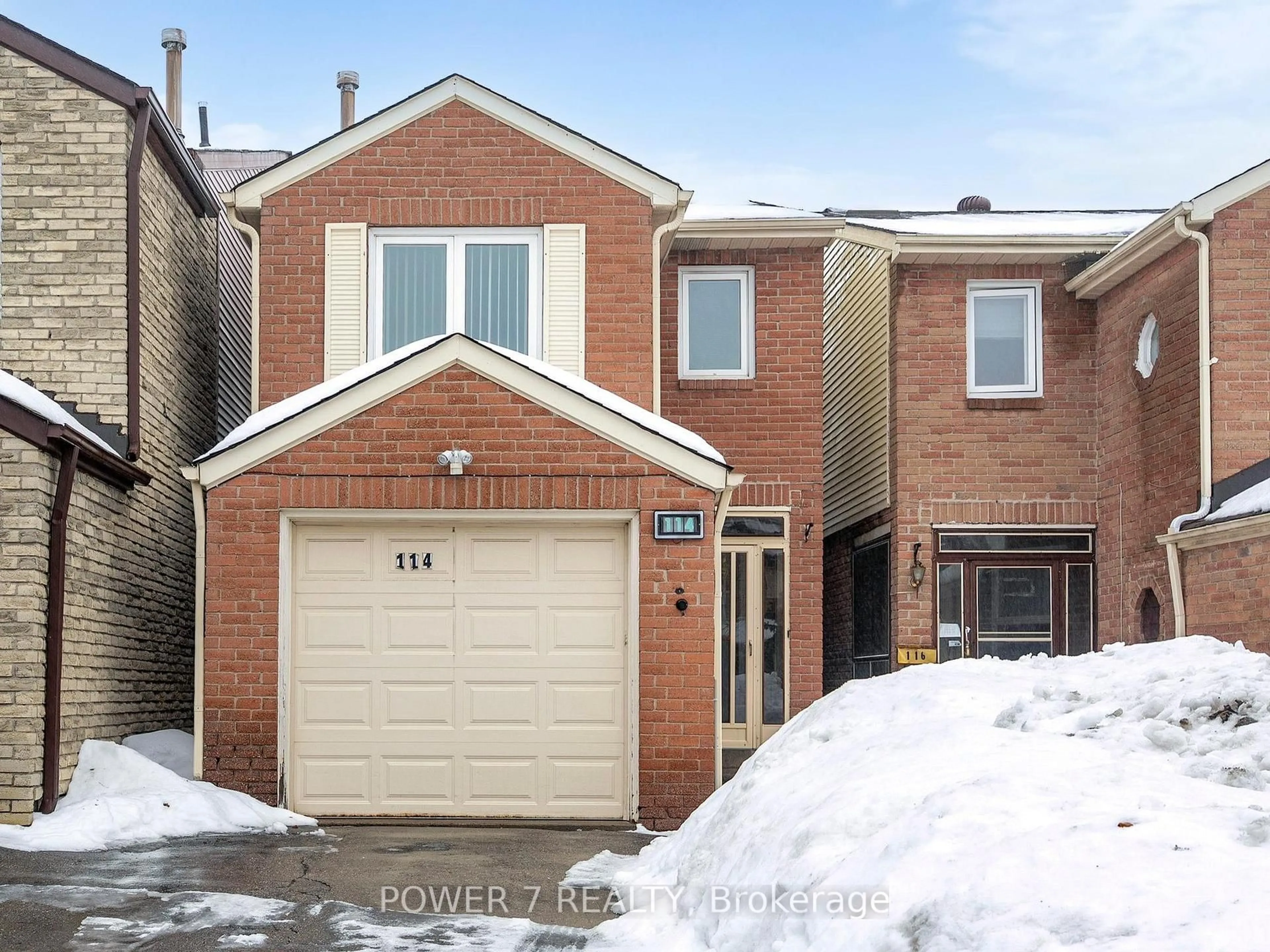 Home with brick exterior material, street for 114 SANDYHOOK Sq, Toronto Ontario M1W 3N5