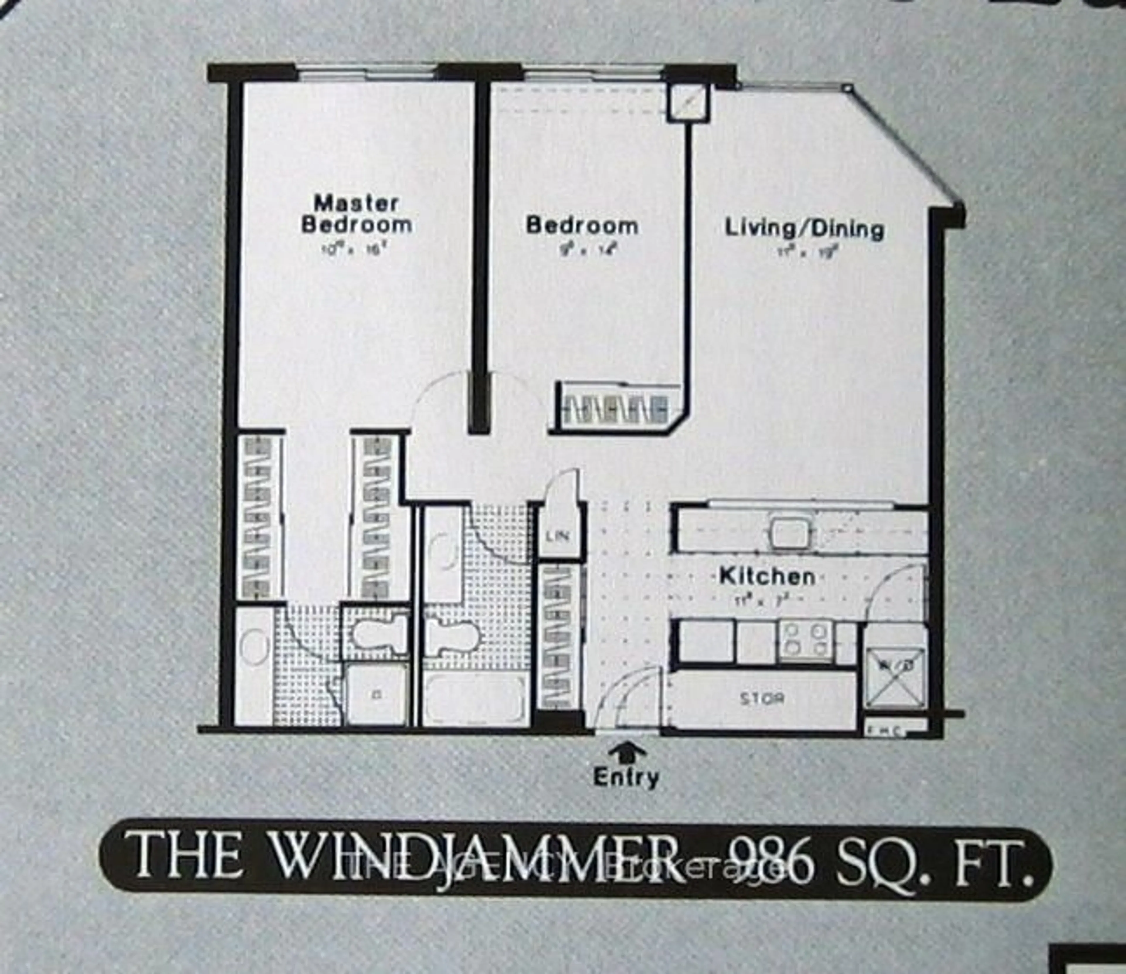 Floor plan for 90 Dale Ave #PH3, Toronto Ontario M1J 3N4