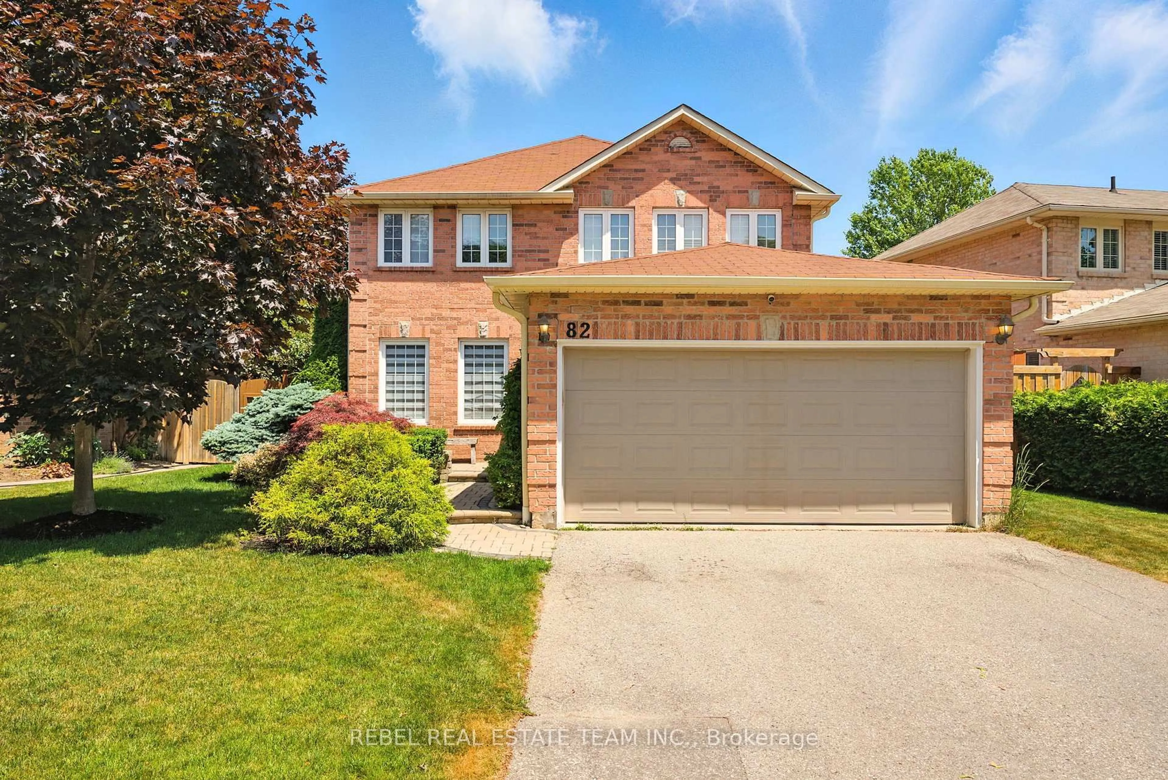 Home with brick exterior material, street for 82 Ravenscroft Rd, Ajax Ontario L1T 1W5