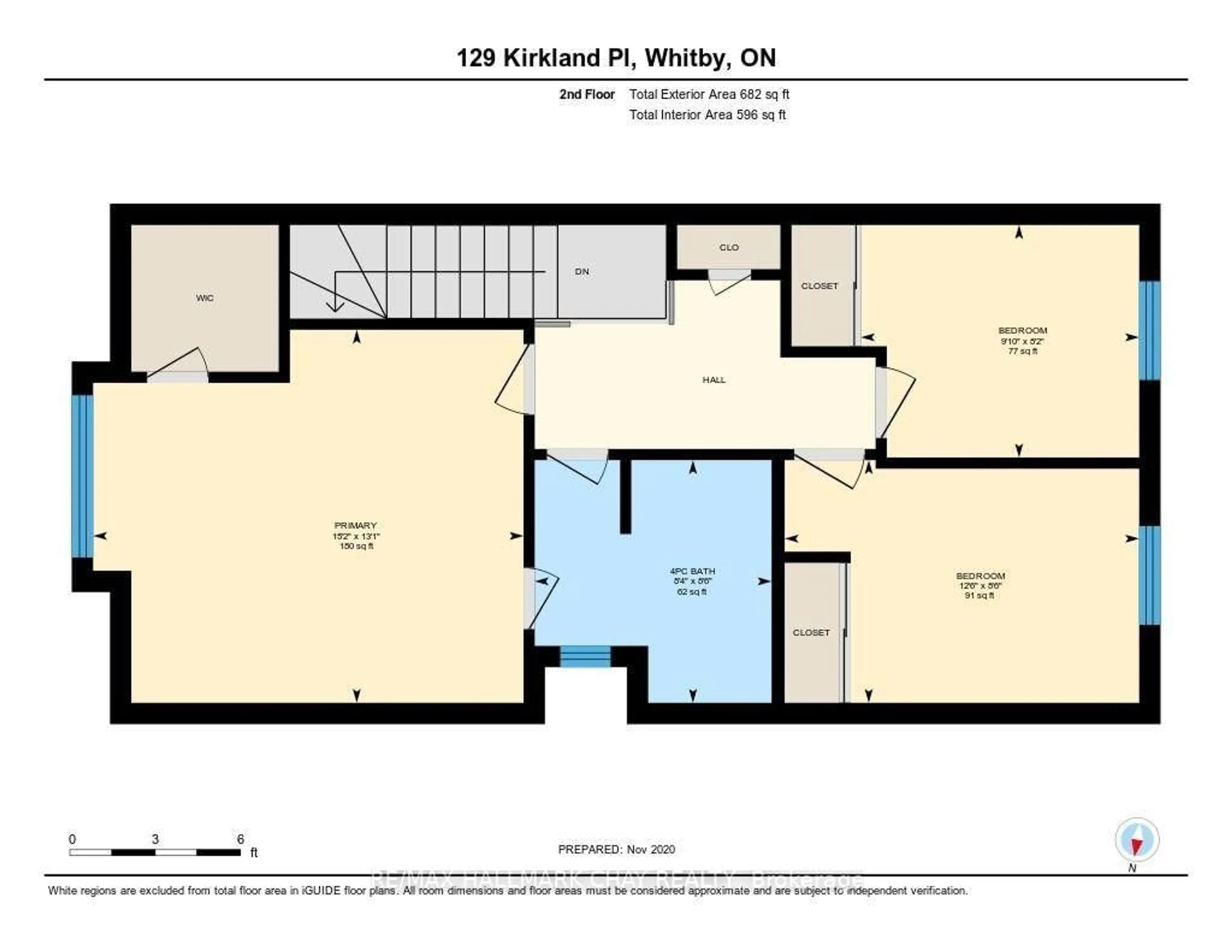 Floor plan for 129 Kirkland Pl, Whitby Ontario L1P 1W8