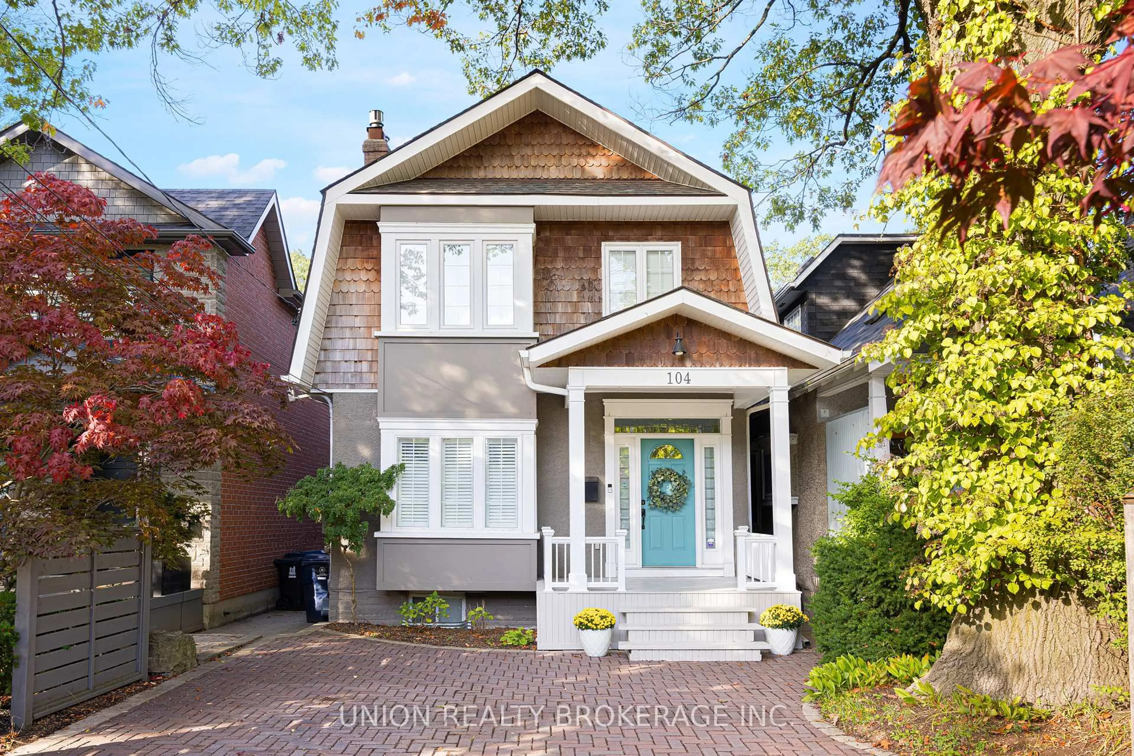 Home with brick exterior material, street for 104 Victoria Park Ave, Toronto Ontario M4E 3R9