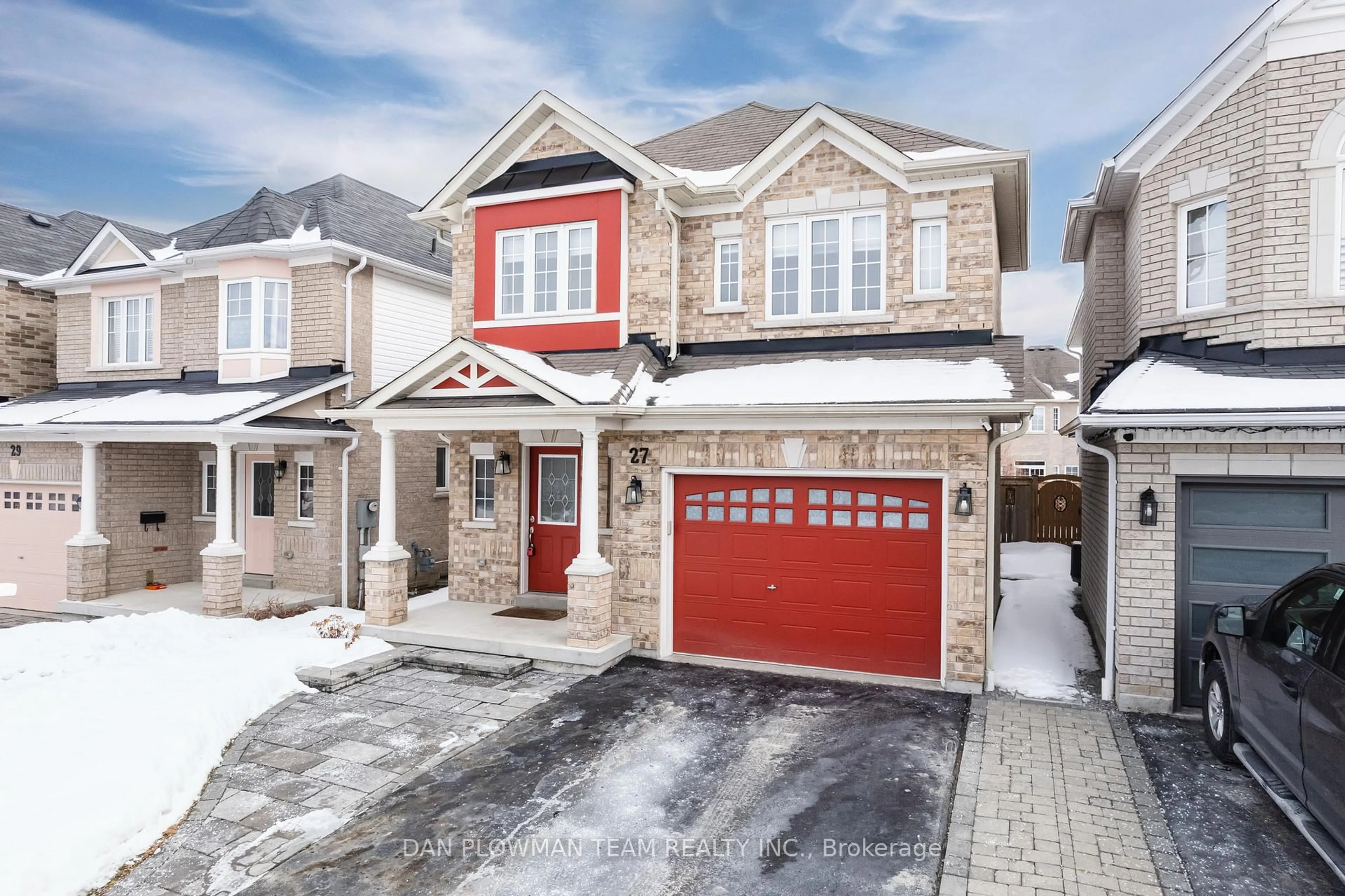 Home with brick exterior material, street for 27 McCourt Dr, Ajax Ontario L1Z 0P4