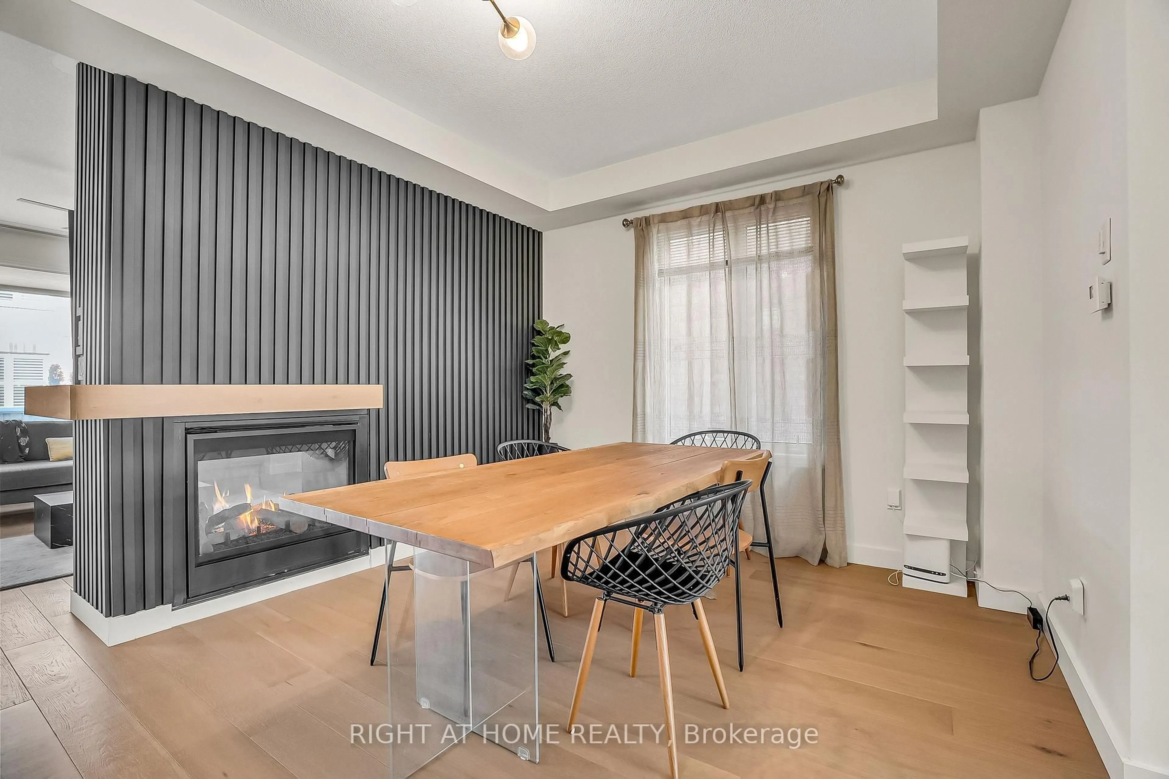 Dining room, wood/laminate floor for 1174 Sepia Sq, Pickering Ontario L1X 0H1