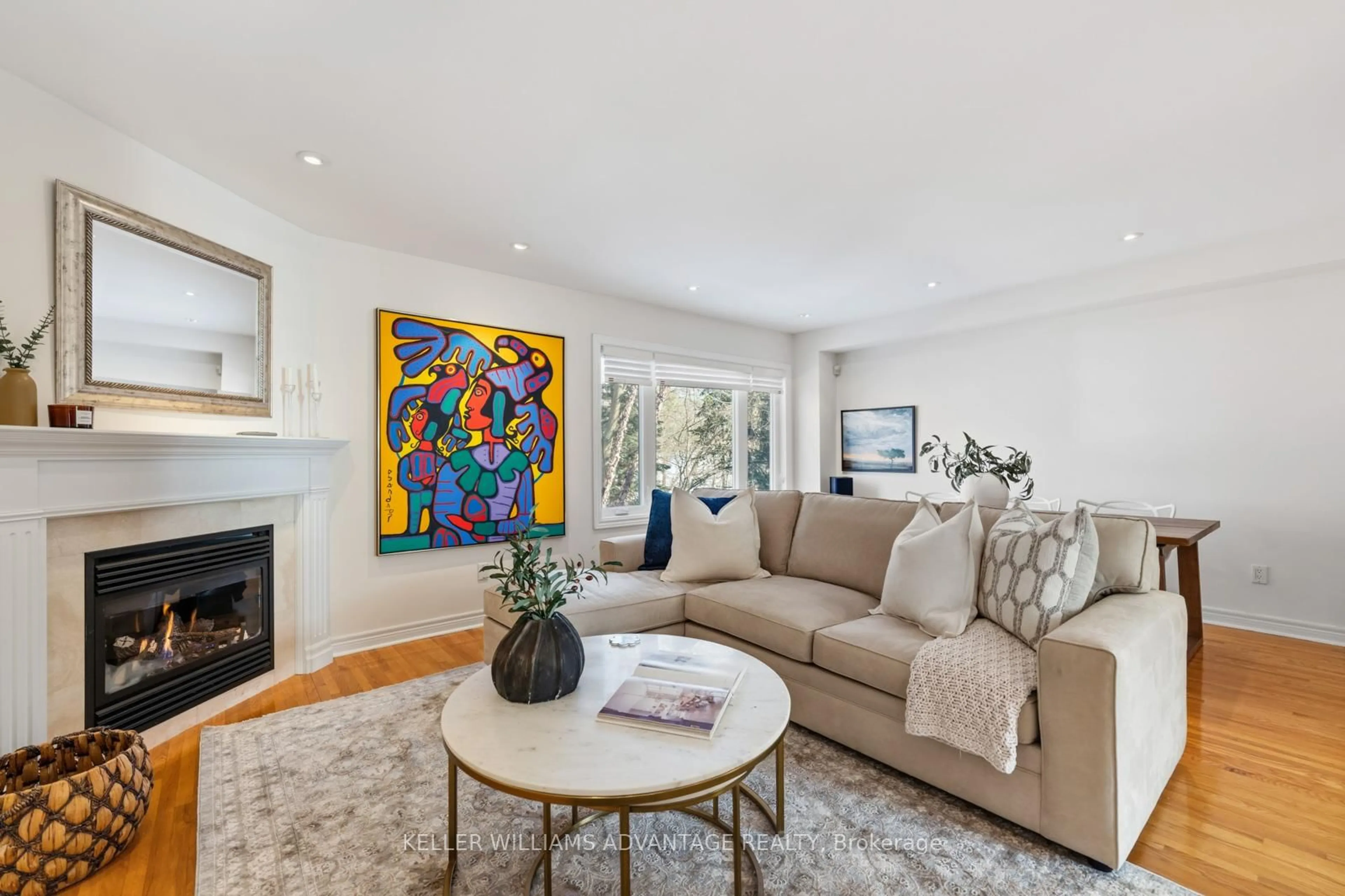 Living room with furniture, unknown for 14 Fitzgerald Mews, Toronto Ontario M4L 3X3