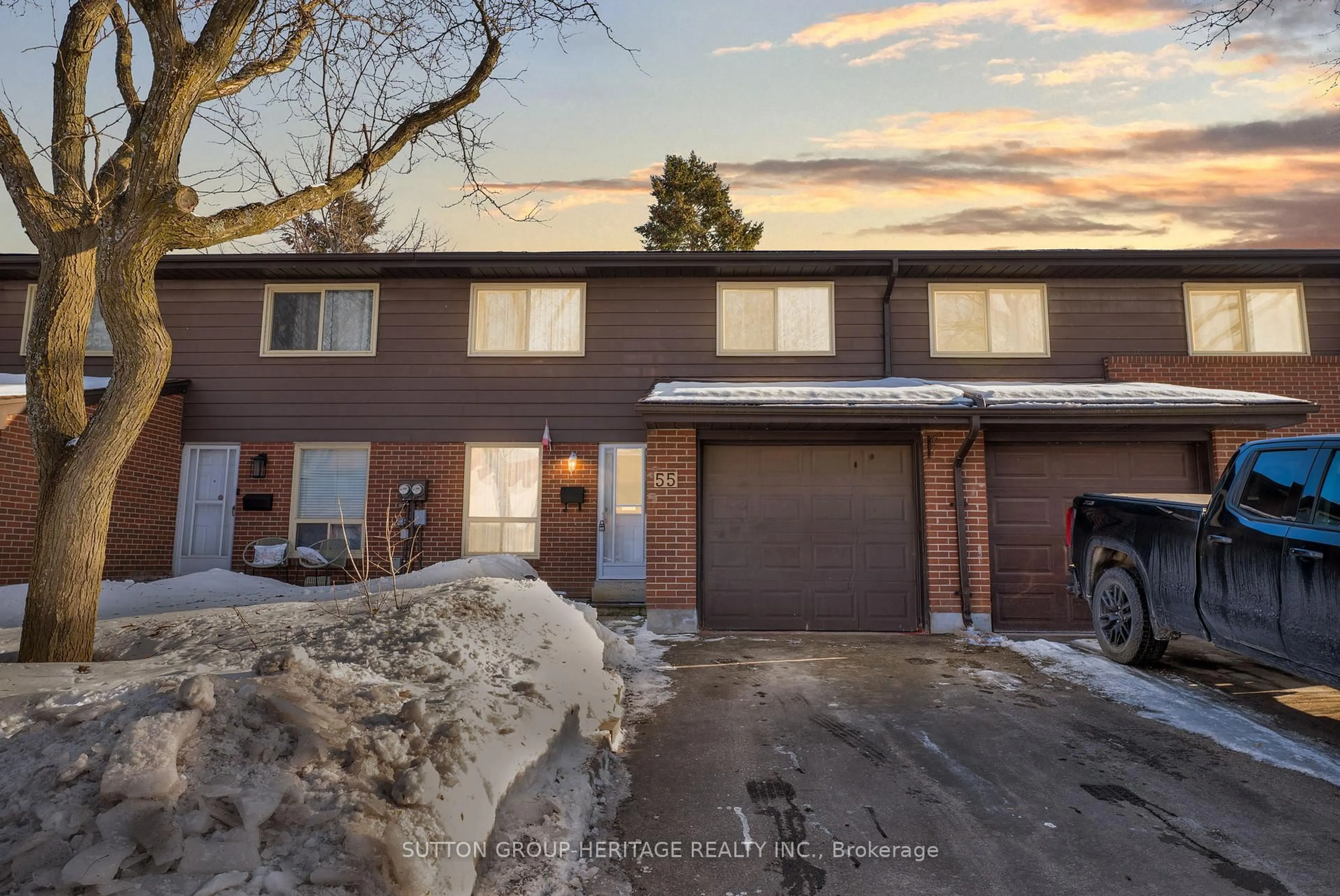 Home with brick exterior material, street for 155 Glovers Rd #55, Oshawa Ontario L1G 7A4