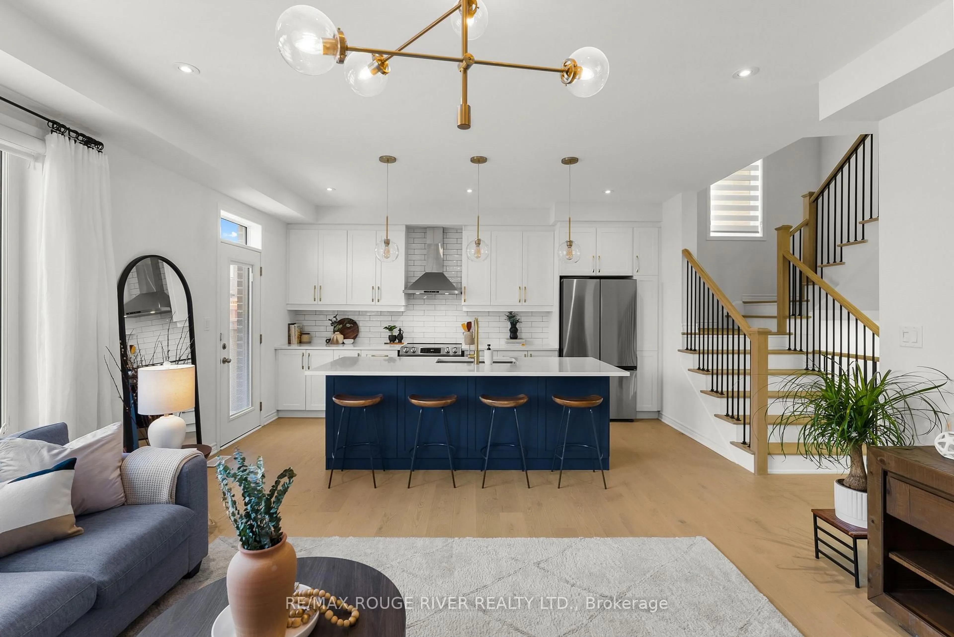 Open concept kitchen, ceramic/tile floor for 1404 Stillmeadow Lane, Pickering Ontario L1X 0N5