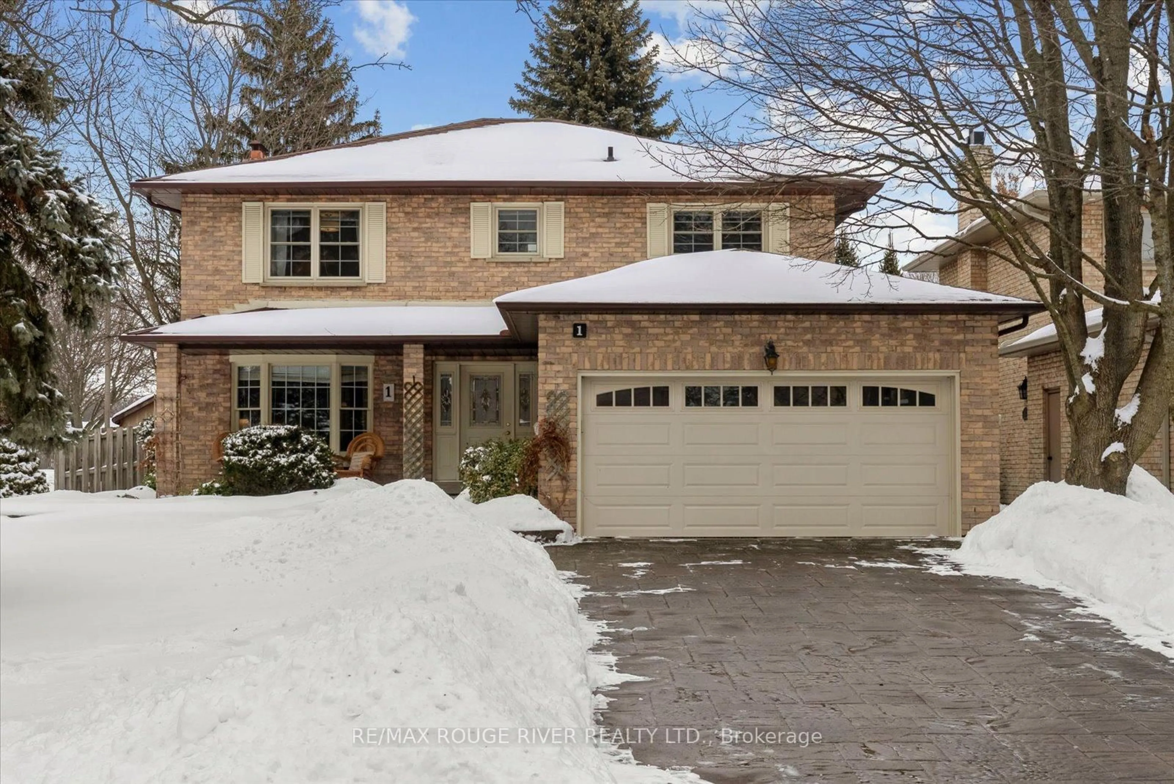 Home with brick exterior material, street for 1 Worfolk Pl, Whitby Ontario L1N 6Z2