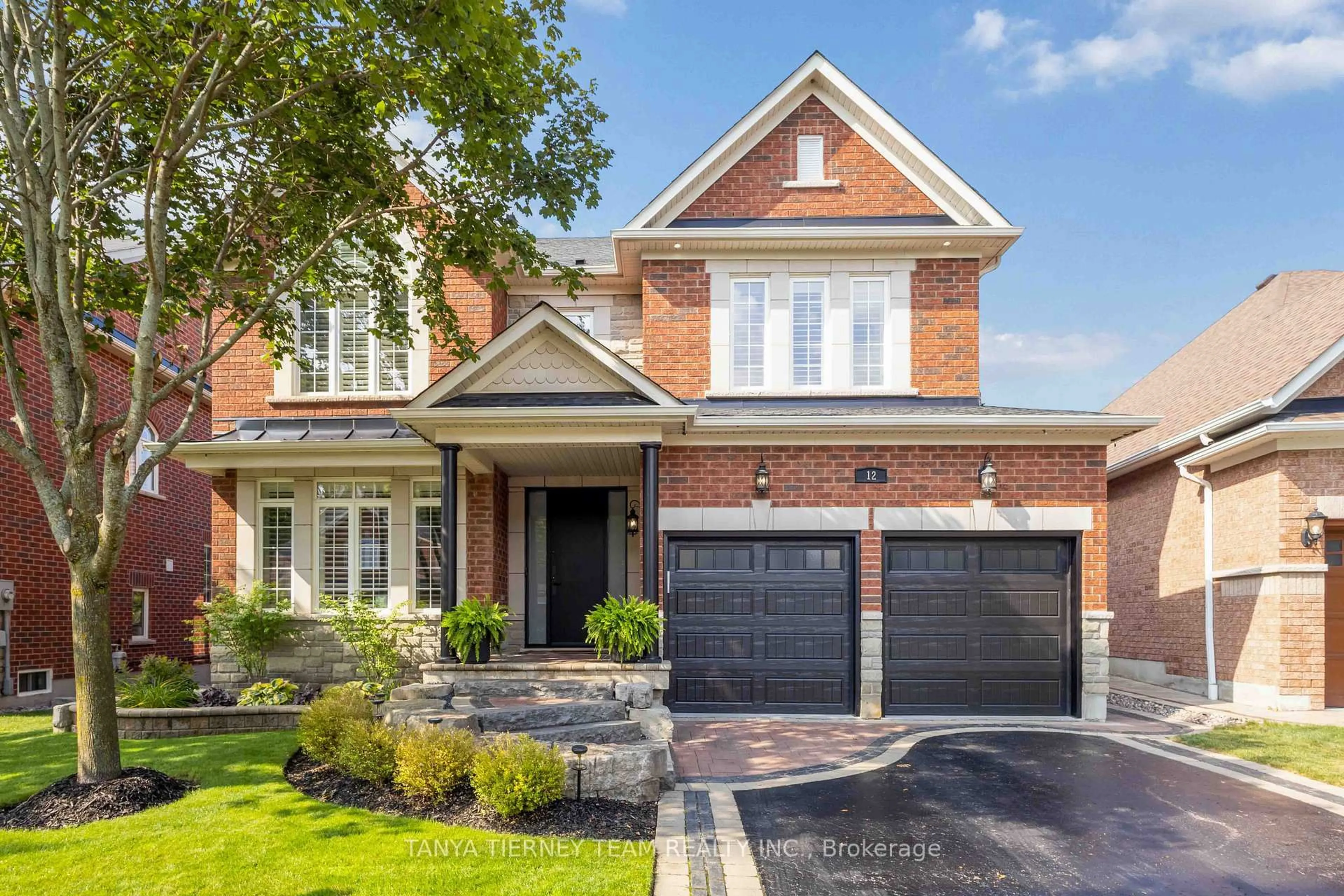 Home with brick exterior material, street for 12 Branthaven Crt, Whitby Ontario L1M 0B2