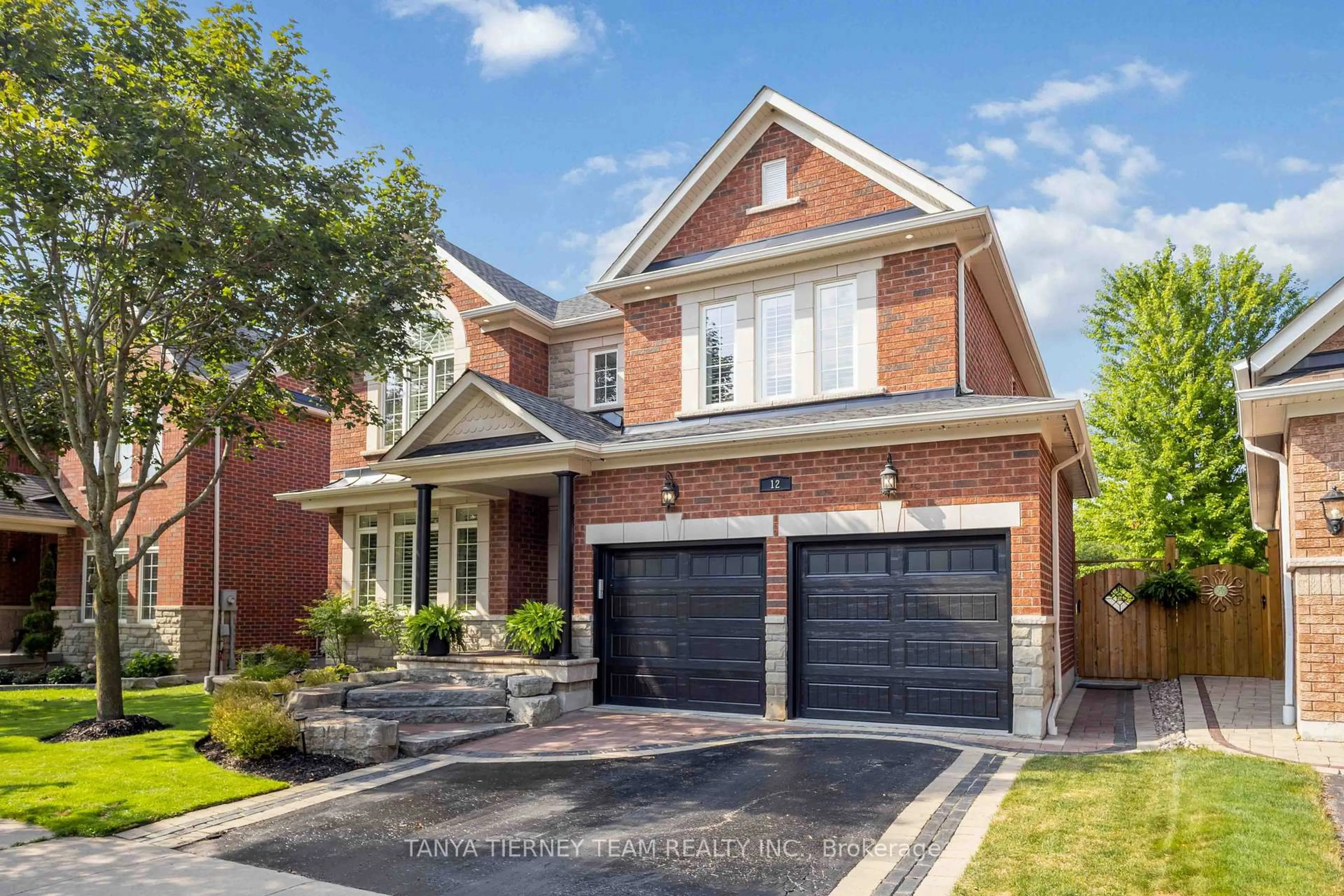 Home with brick exterior material, street for 12 Branthaven Crt, Whitby Ontario L1M 0B2