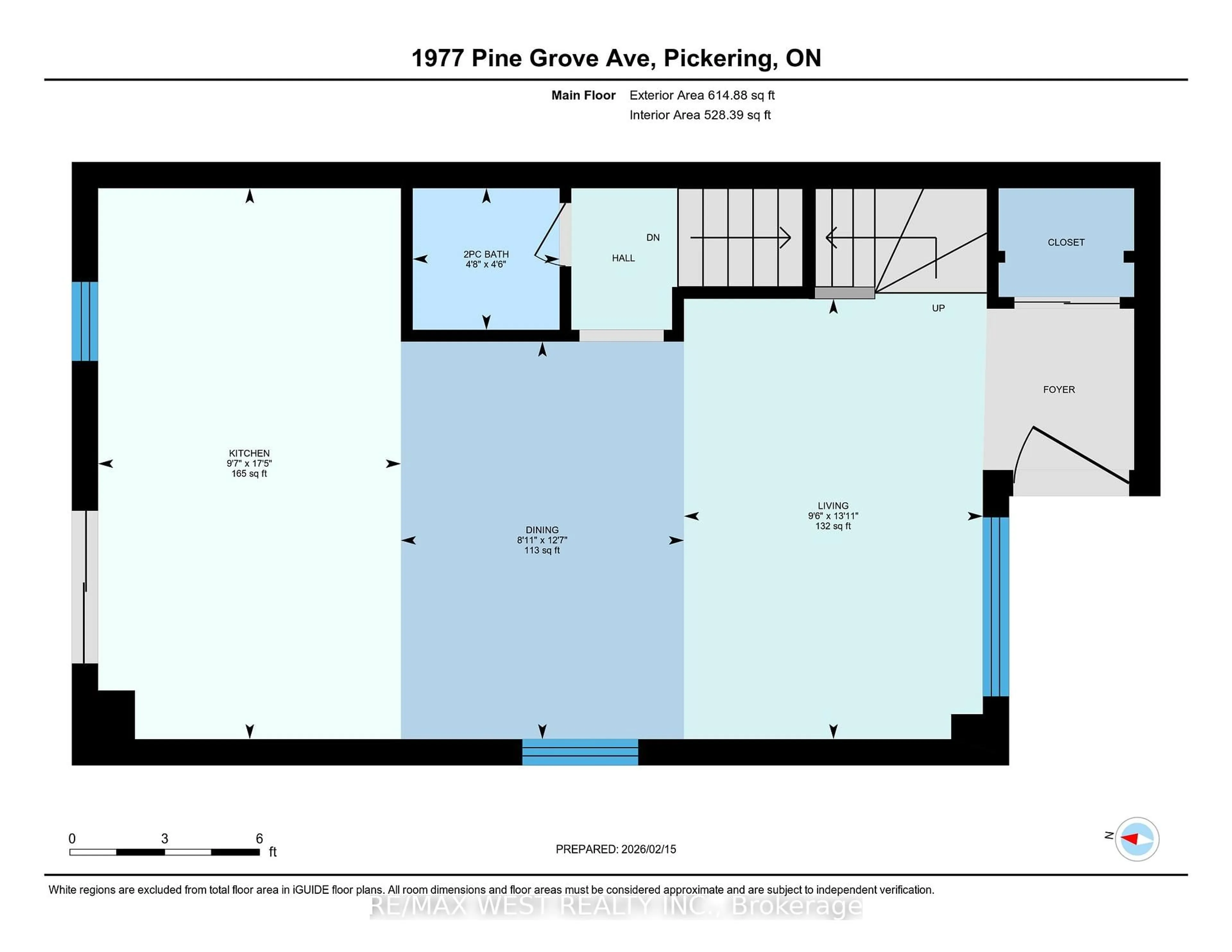Floor plan for 1977 Pine Grove Ave, Pickering Ontario L1V 6R5