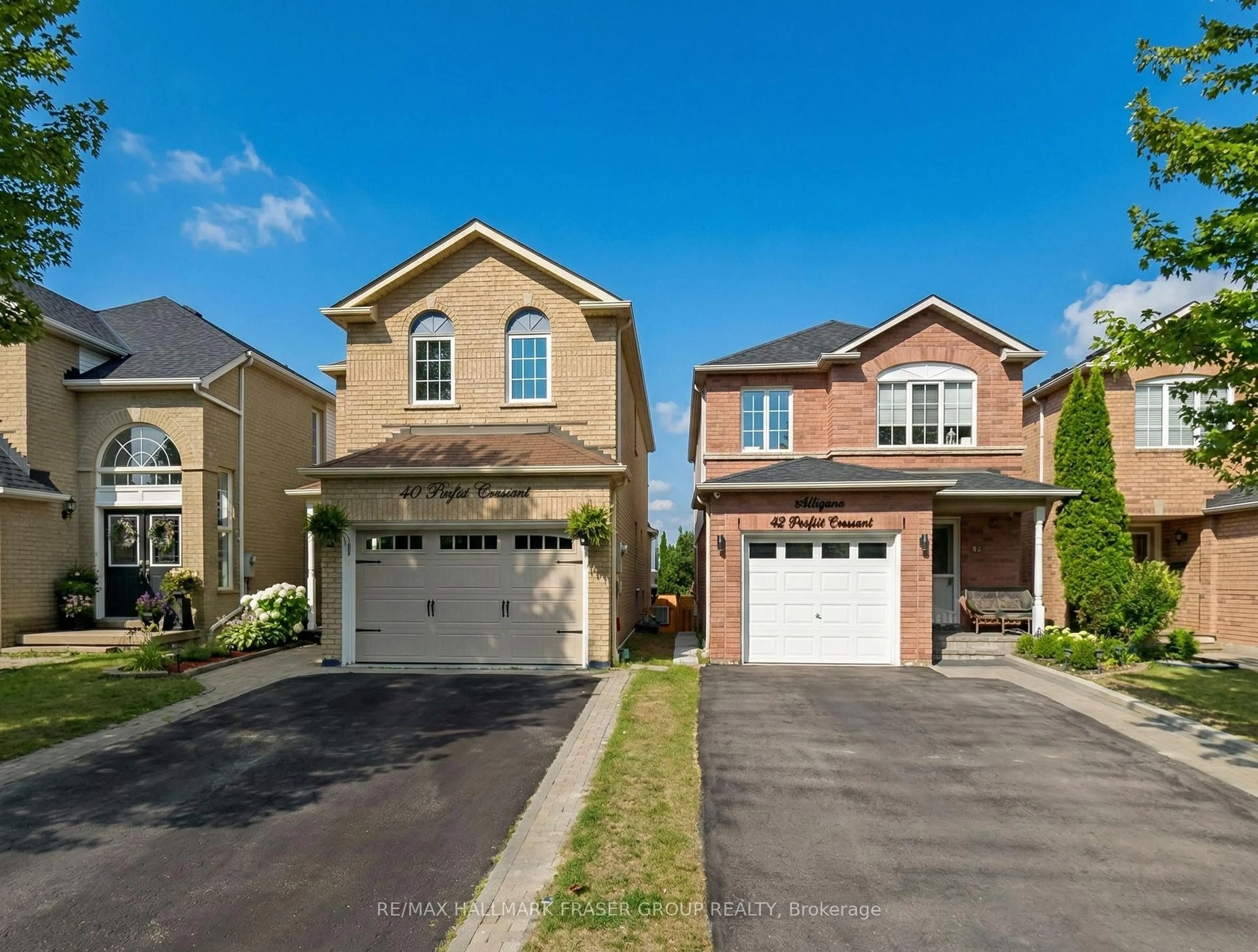 Home with brick exterior material, street for 40 Perfitt Cres, Ajax Ontario L1Z 1J3