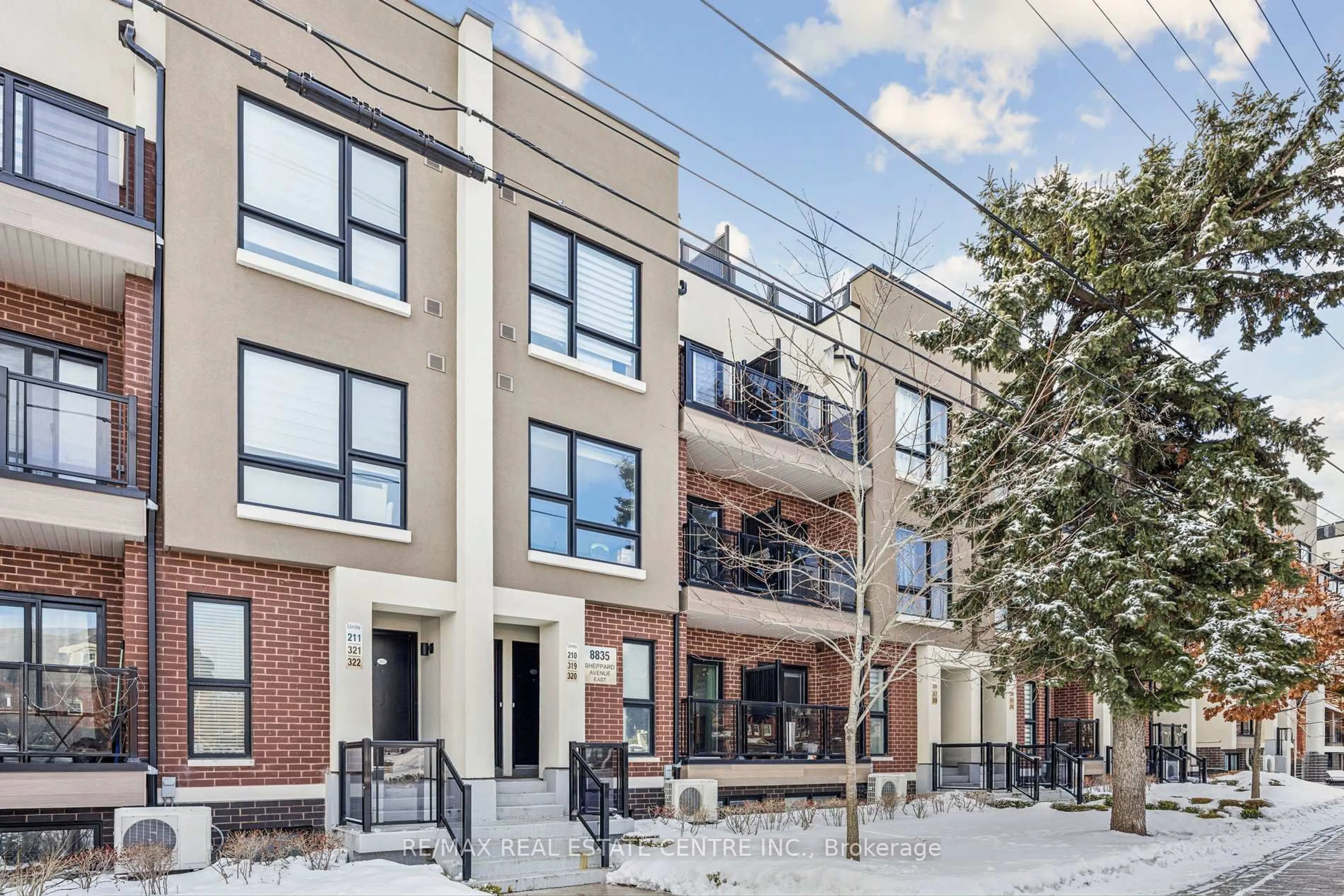 Home with brick exterior material, street for 8835 Sheppard Ave #210, Toronto Ontario M1B 0E3