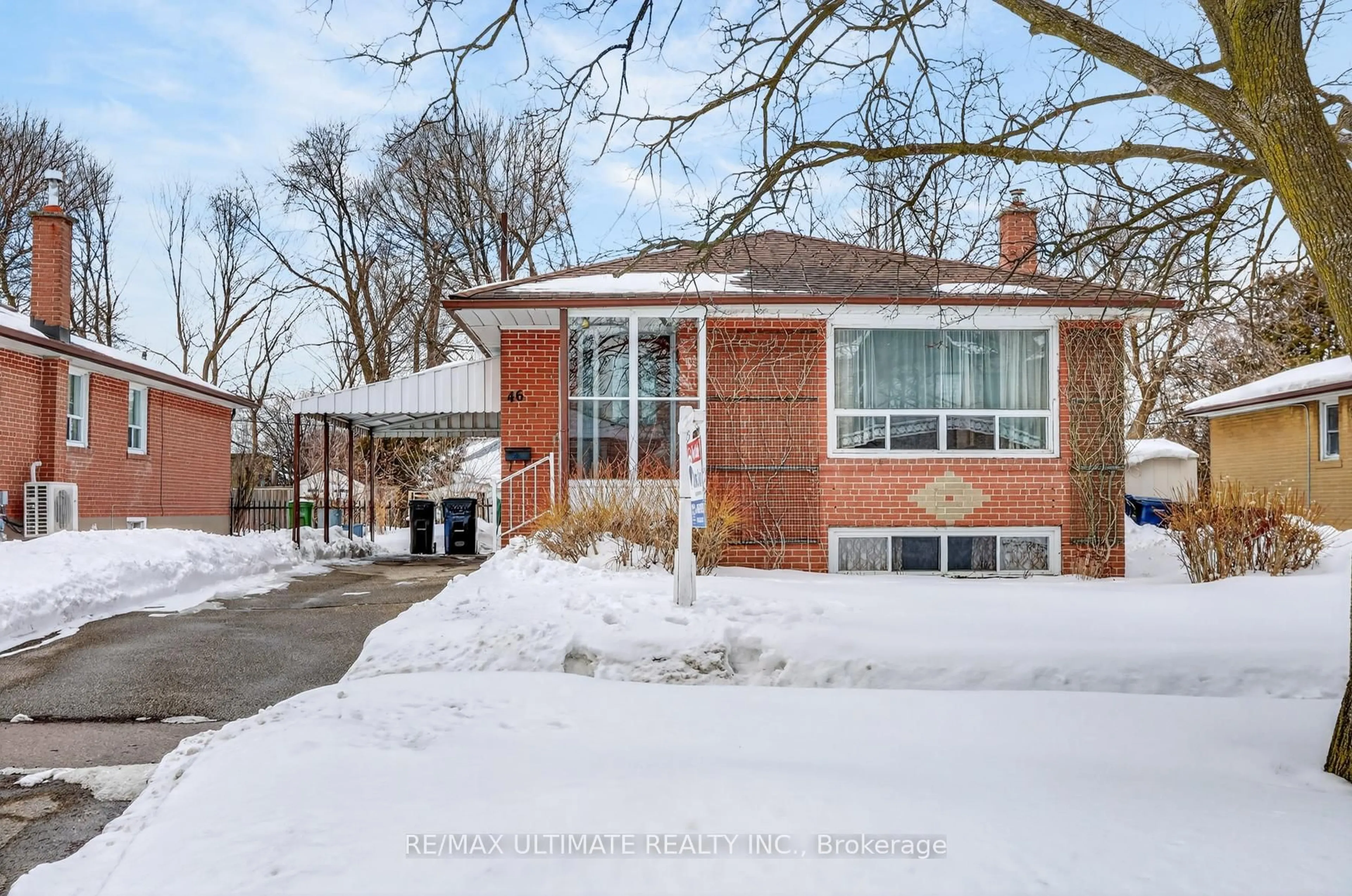 Home with brick exterior material, street for 46 Medina Cres, Toronto Ontario M1K 4B7