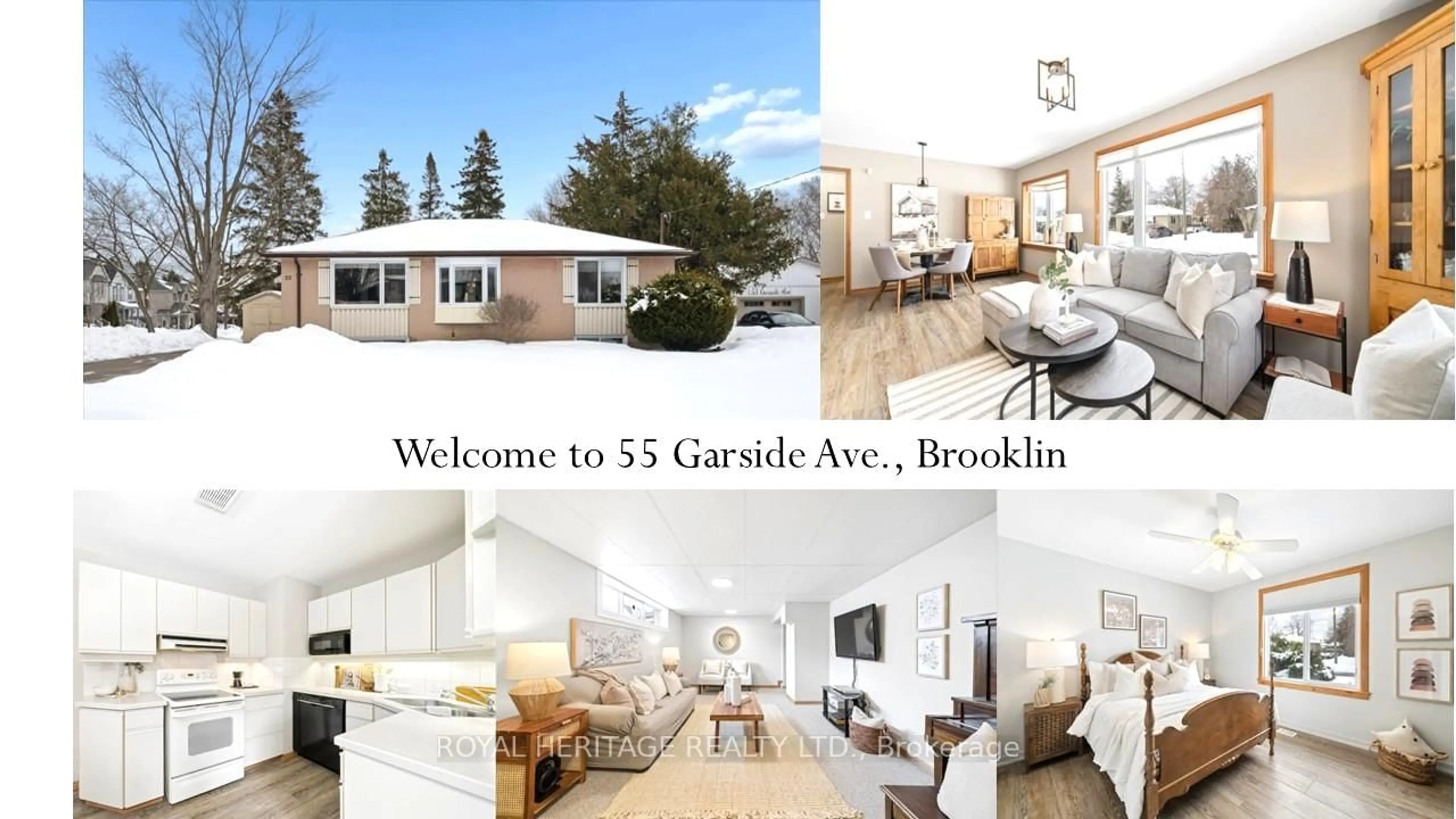 A pic from outside/outdoor area/front of a property/back of a property/a pic from drone, street for 55 Garside Ave, Whitby Ontario L1M 1A9