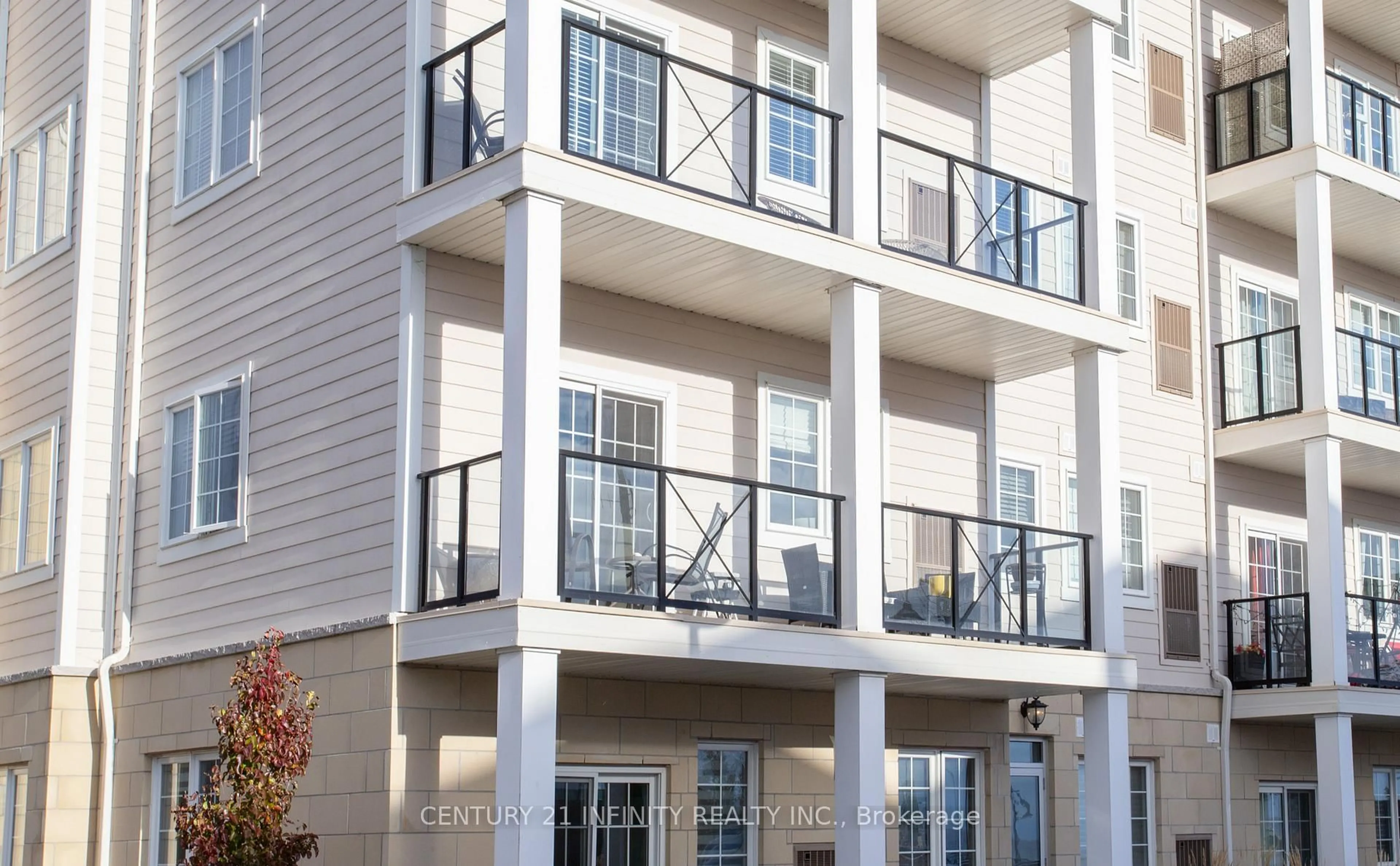 Balcony in the apartment, building for 70 Shipway Ave #204, Clarington Ontario L1B 0V7