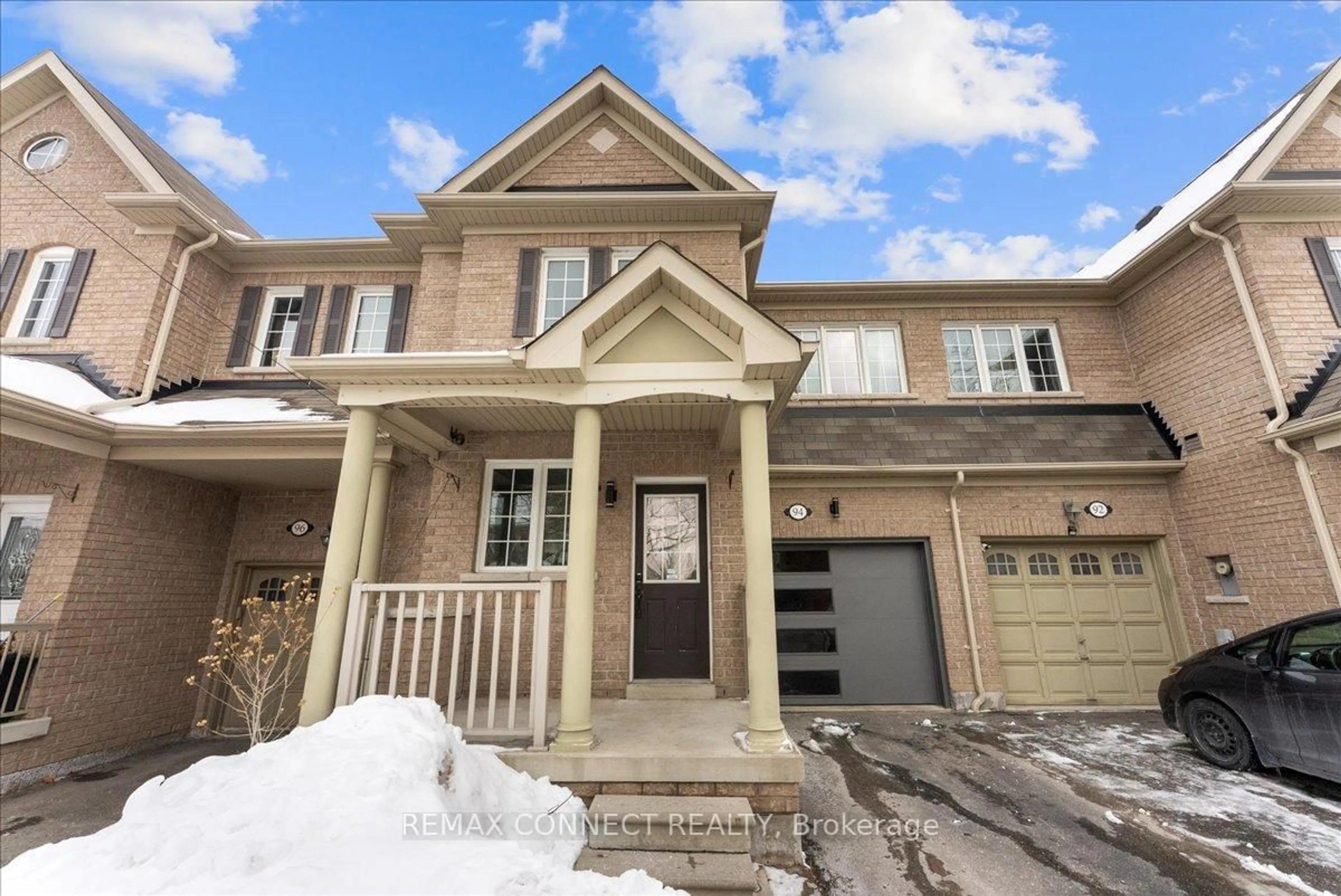 Home with brick exterior material, street for 94 Todhunter Cres, Ajax Ontario L1Z 0K1