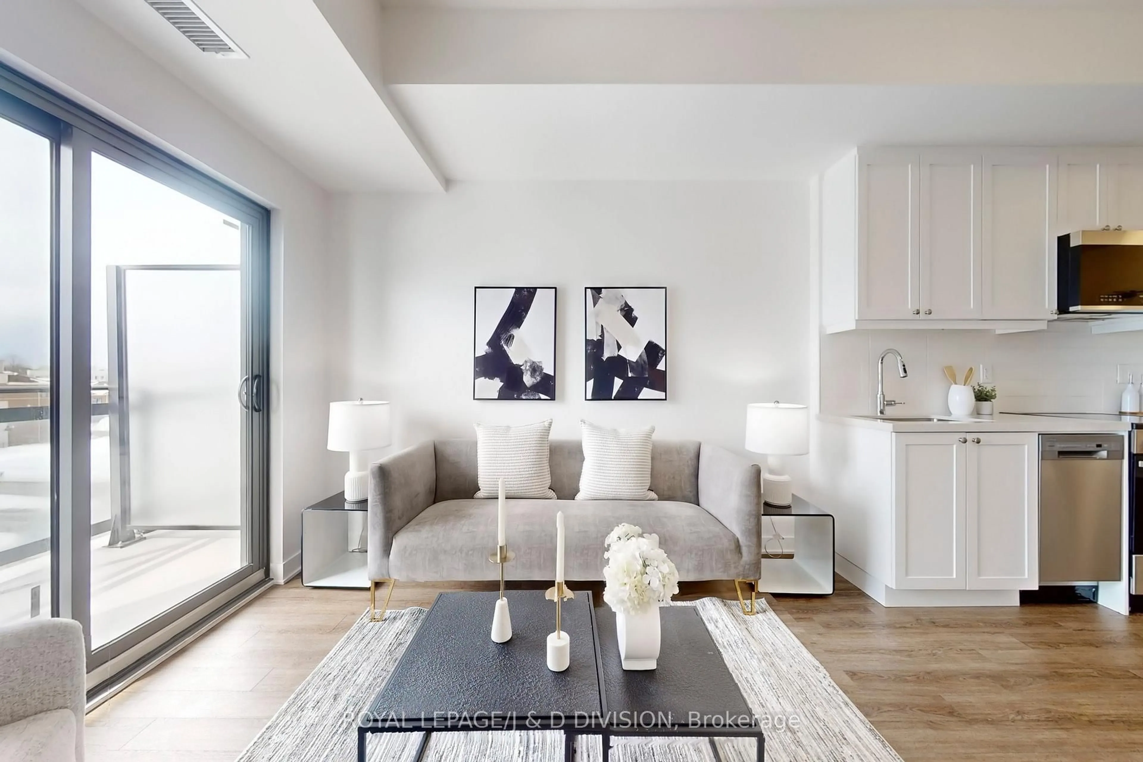 Living room with furniture, unknown for 55 Clarington Blvd #411, Clarington Ontario L1C 7J4