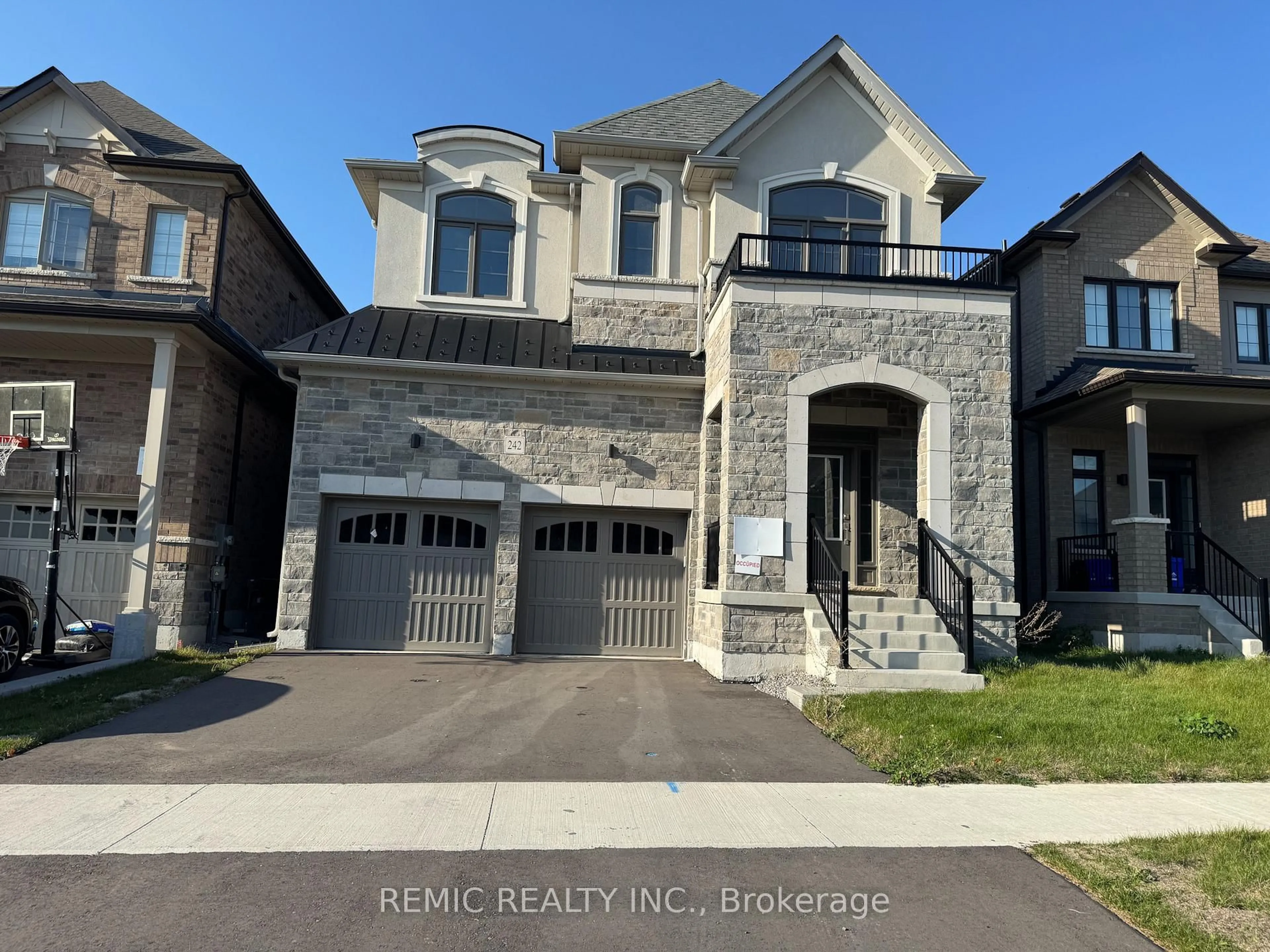 Home with brick exterior material, street for 242 Flood Ave, Clarington Ontario L1B 0W8