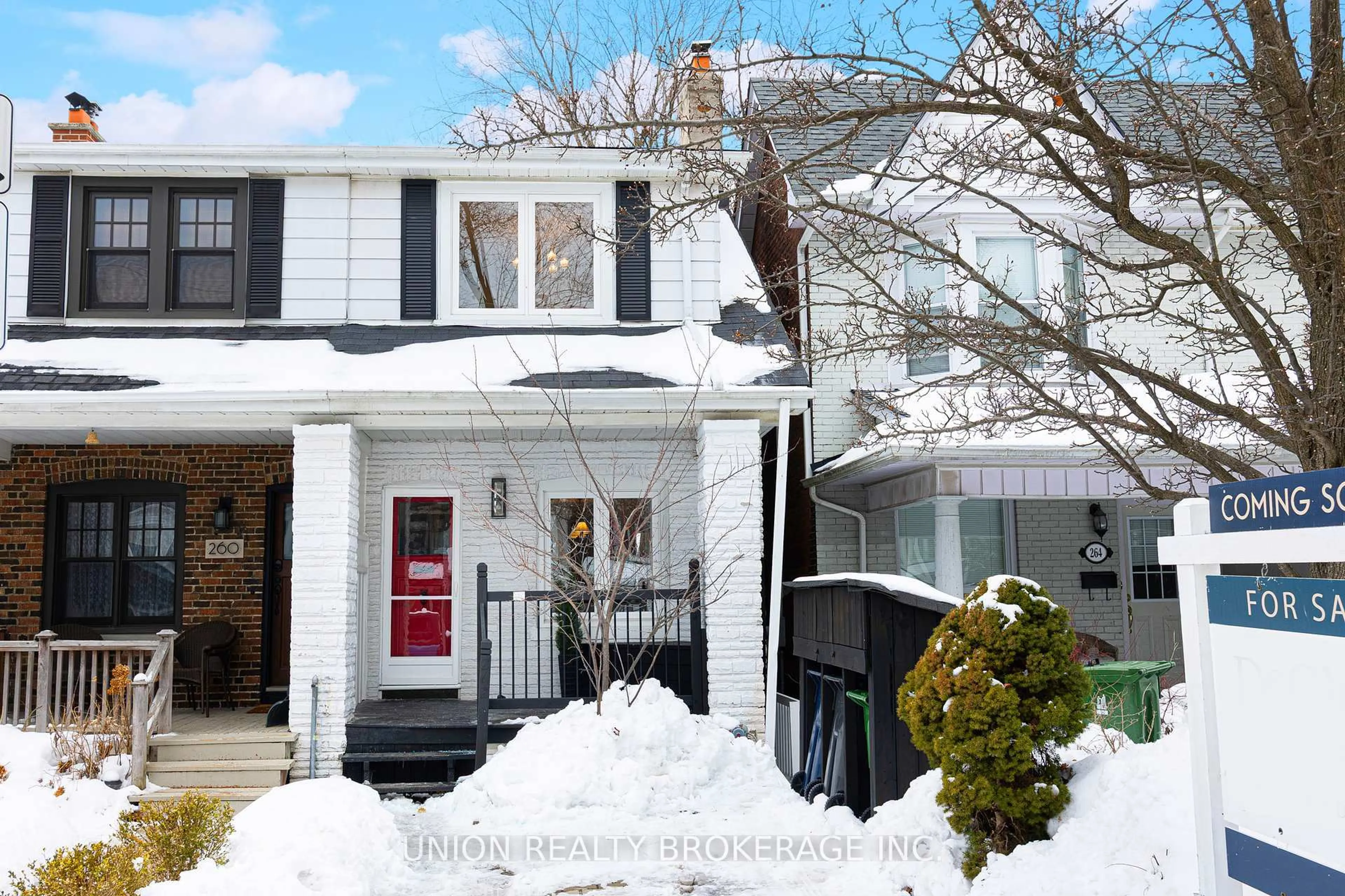 Home with vinyl exterior material, street for 262 Silver Birch Ave, Toronto Ontario M4E 3L5