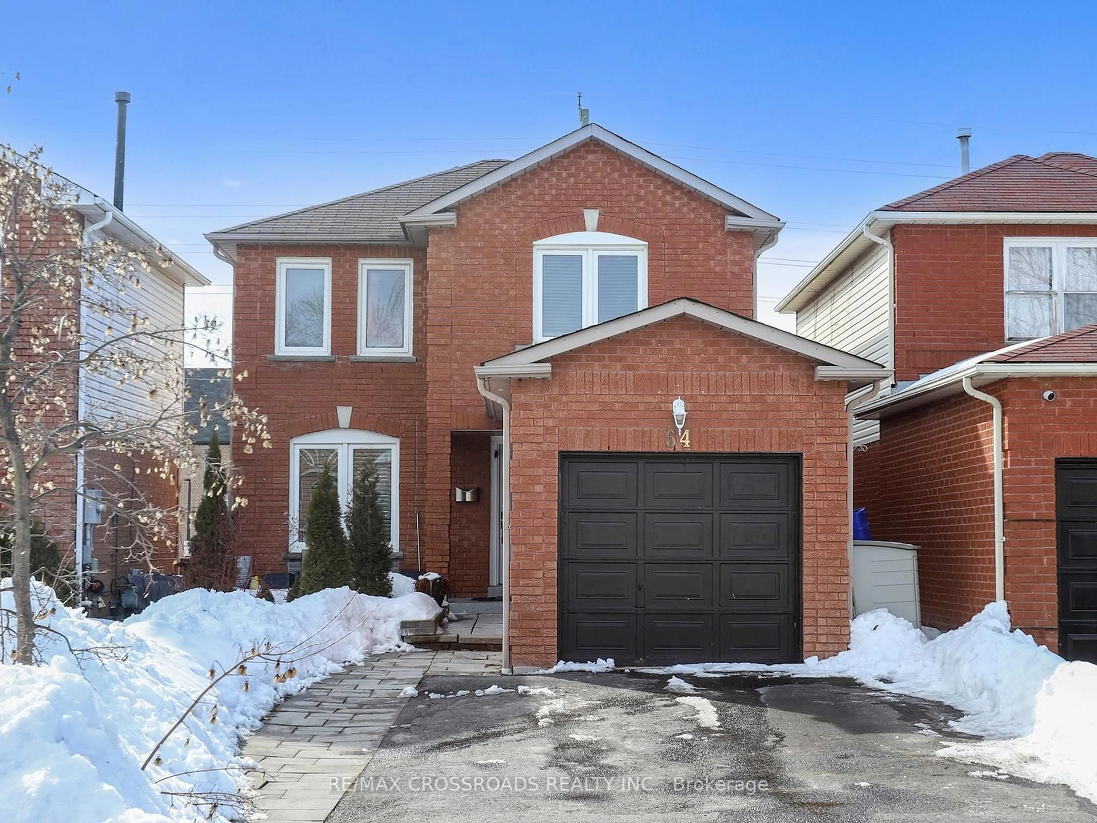 Home with brick exterior material, street for 64 Sable Cres, Whitby Ontario L1R 1Y6