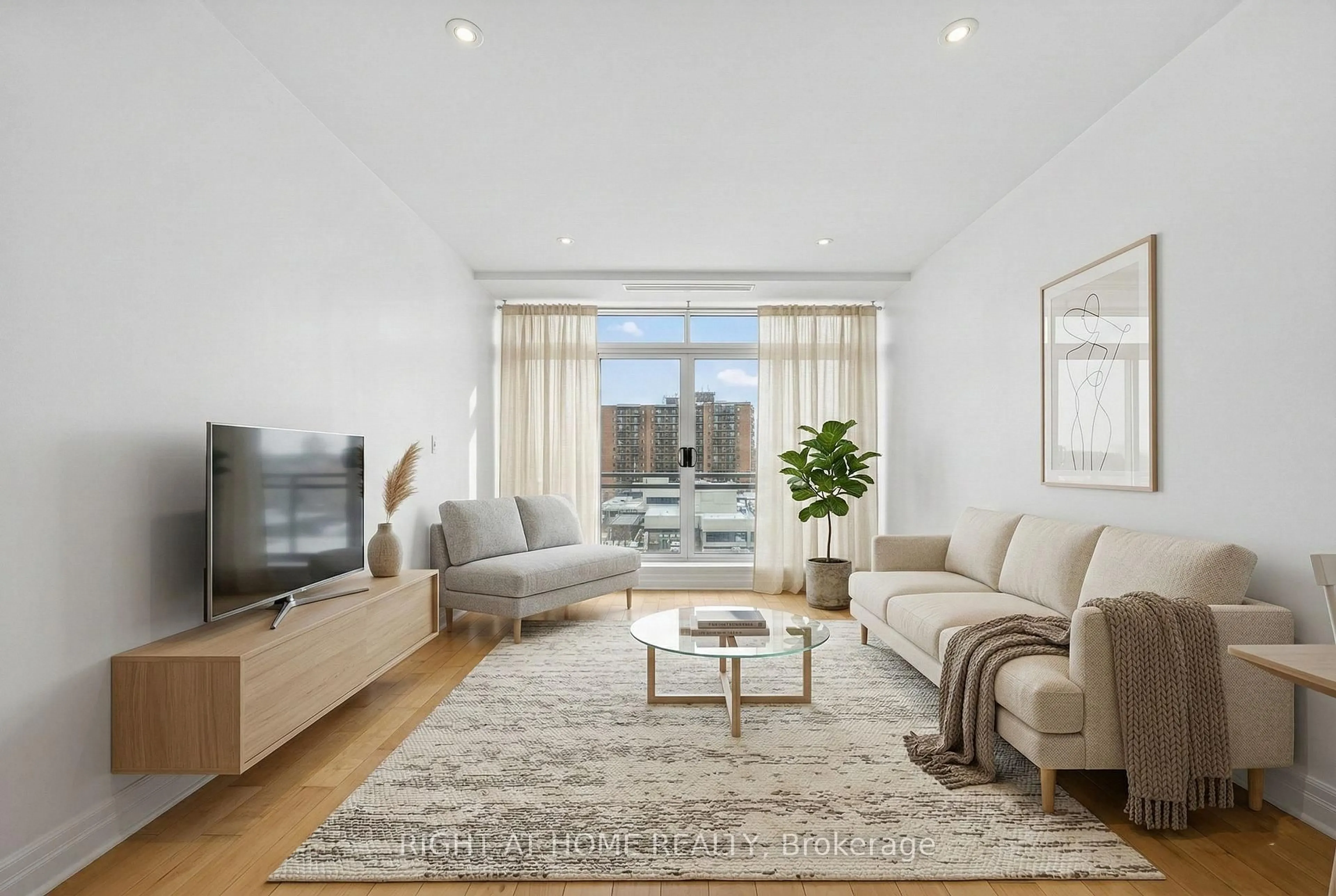 Living room with furniture, unknown for 44 Bond St #518, Oshawa Ontario L1G 6R2