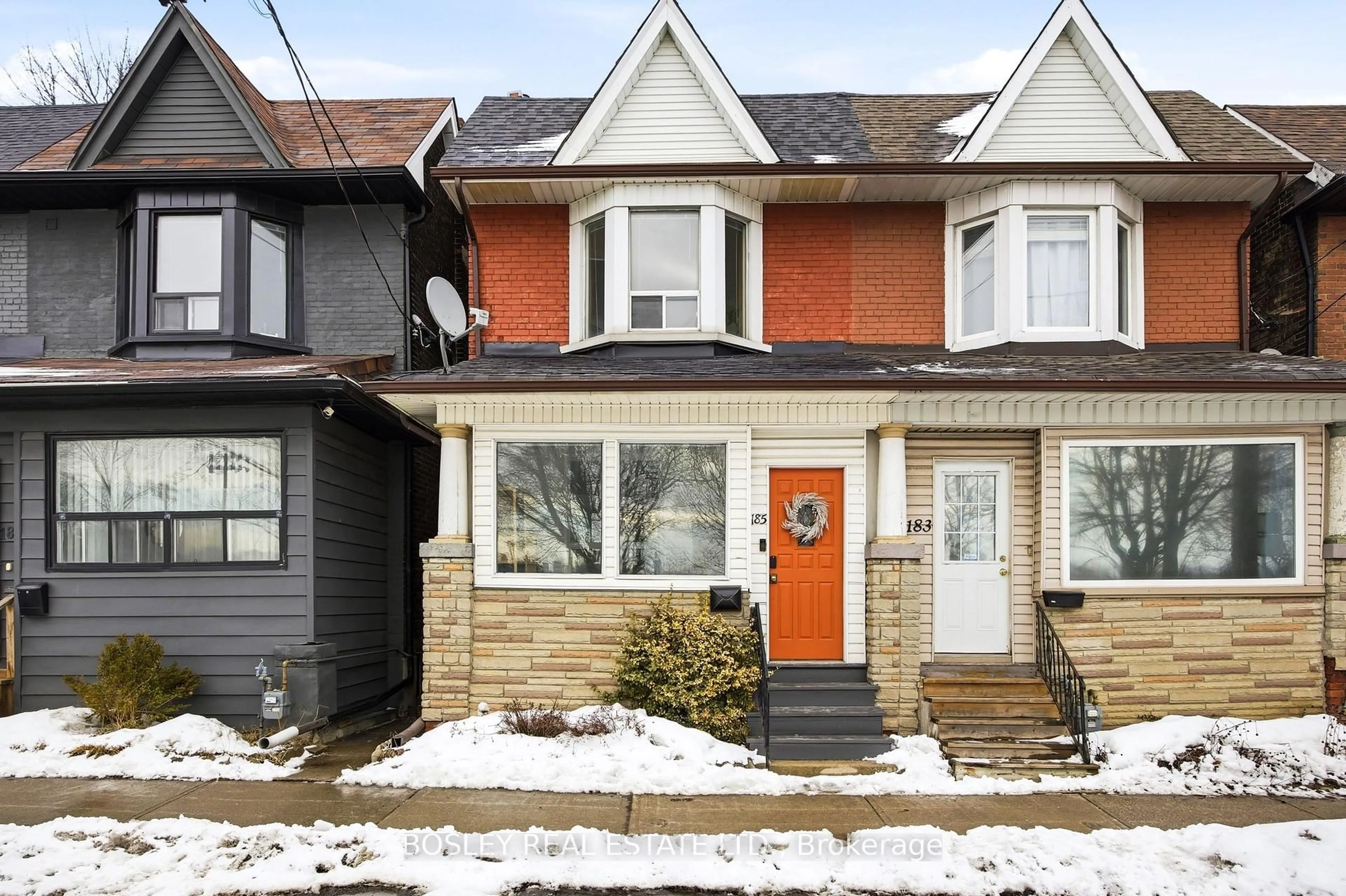 Home with brick exterior material, street for 185 Greenwood Ave, Toronto Ontario M4L 2P8