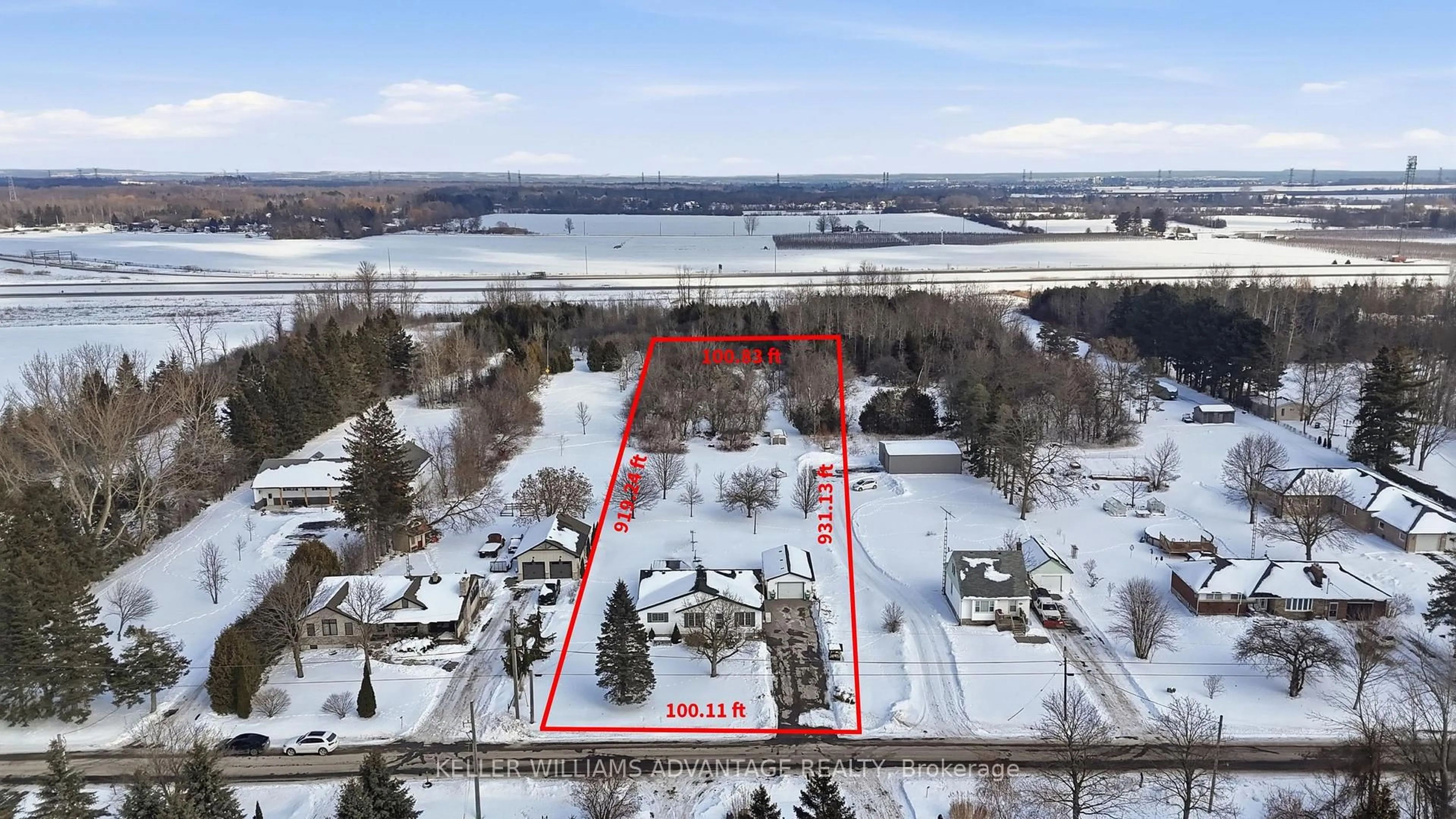 A pic from outside/outdoor area/front of a property/back of a property/a pic from drone, water/lake/river/ocean view for 2347 Hancock Rd, Clarington Ontario L1E 2M3