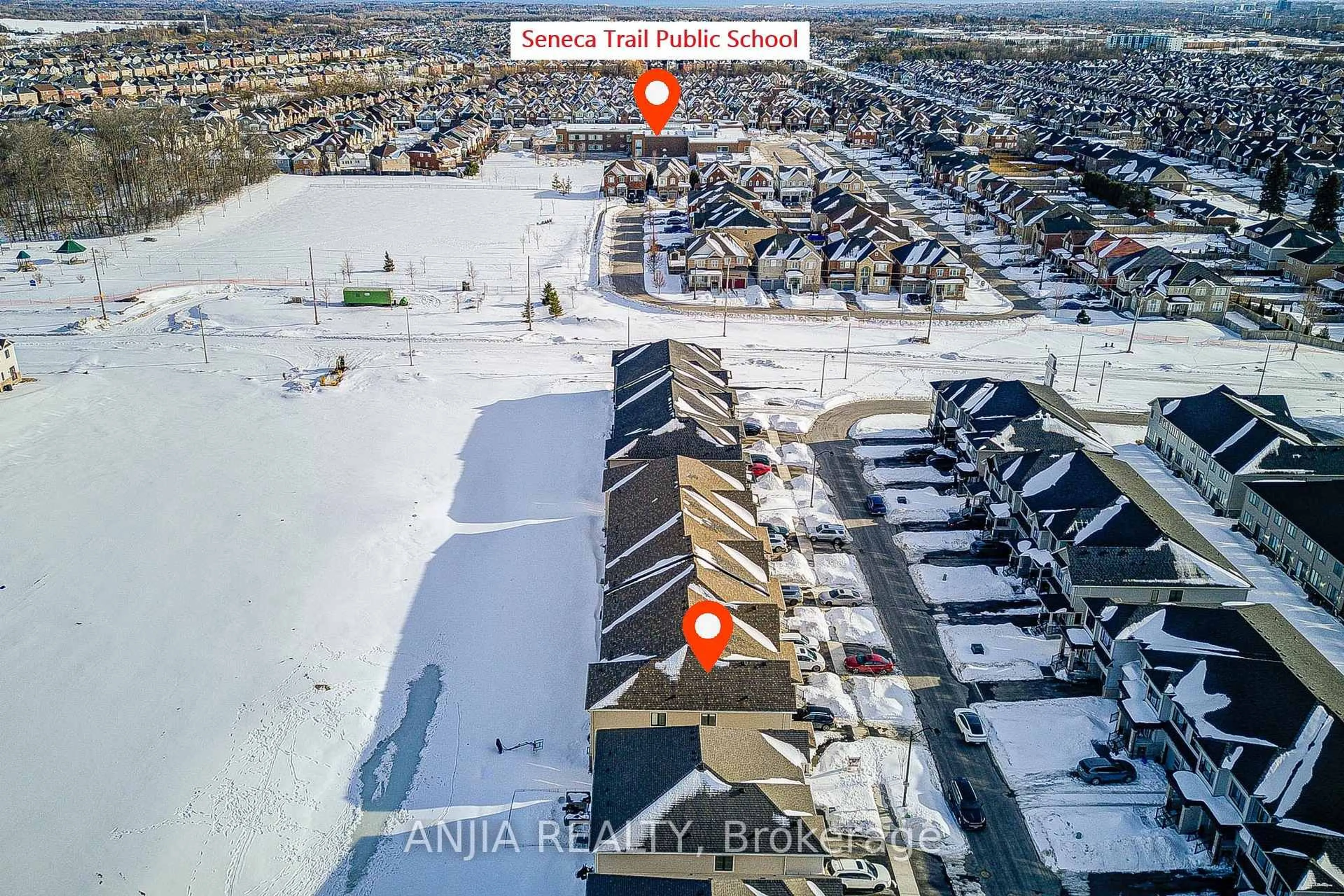 A pic from outside/outdoor area/front of a property/back of a property/a pic from drone, city buildings view from balcony for 2020 Horace Duncan Cres, Oshawa Ontario L1L 0W4