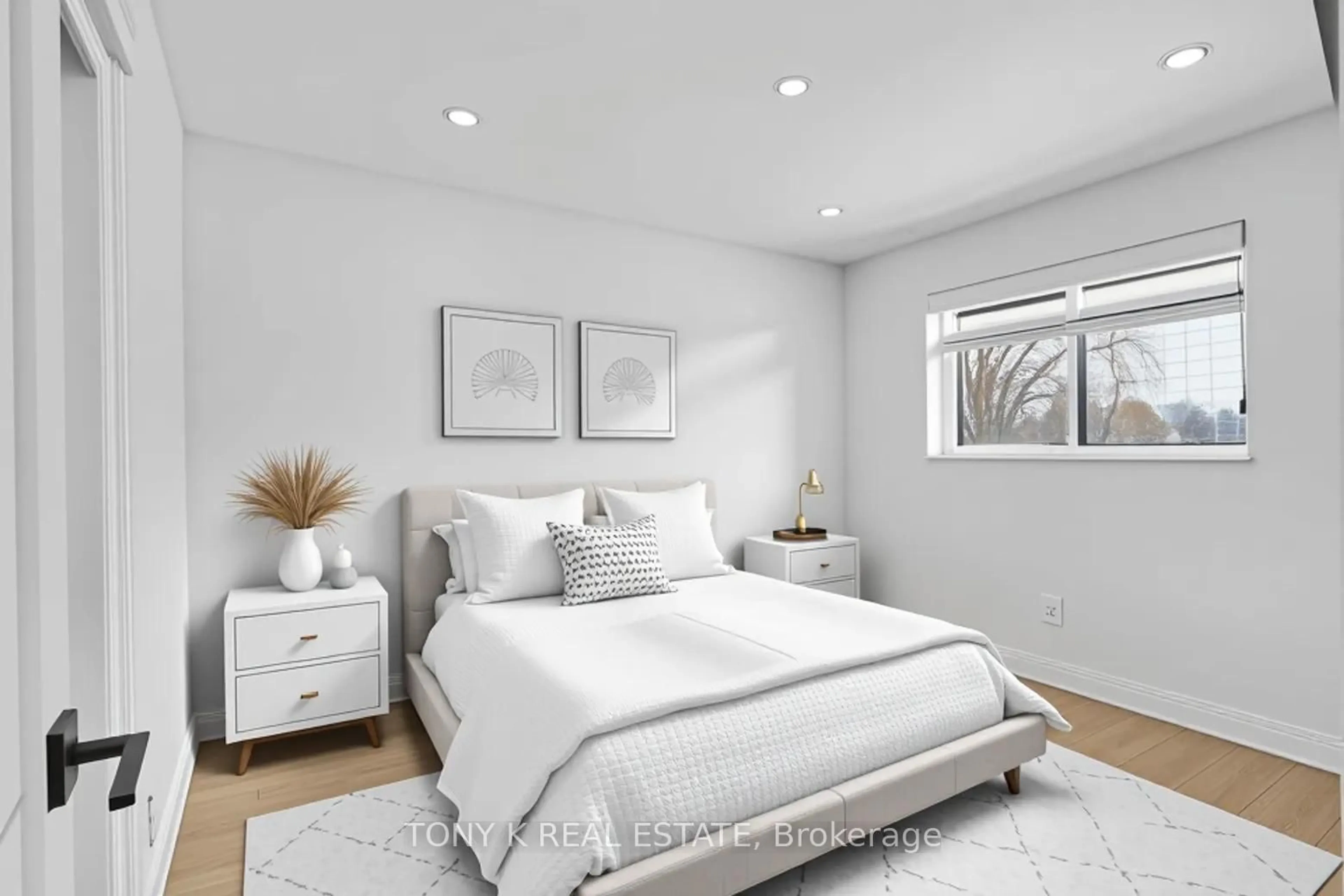 Bedroom with bed, unknown for 50 Ranstone Gdns, Toronto Ontario M1K 2T4