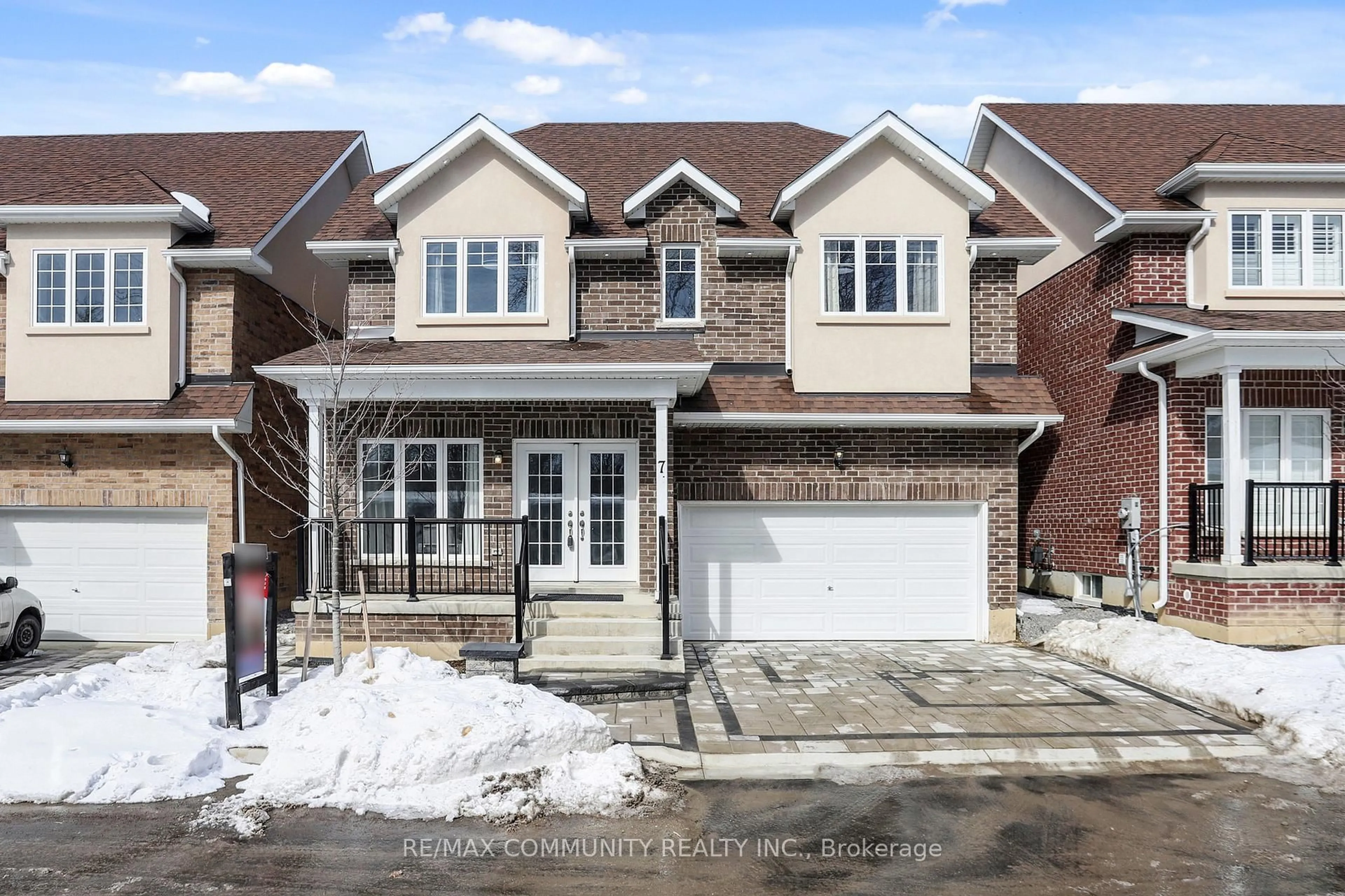 Home with brick exterior material, street for 1741 Fairport Rd #7, Pickering Ontario L1V 1S9