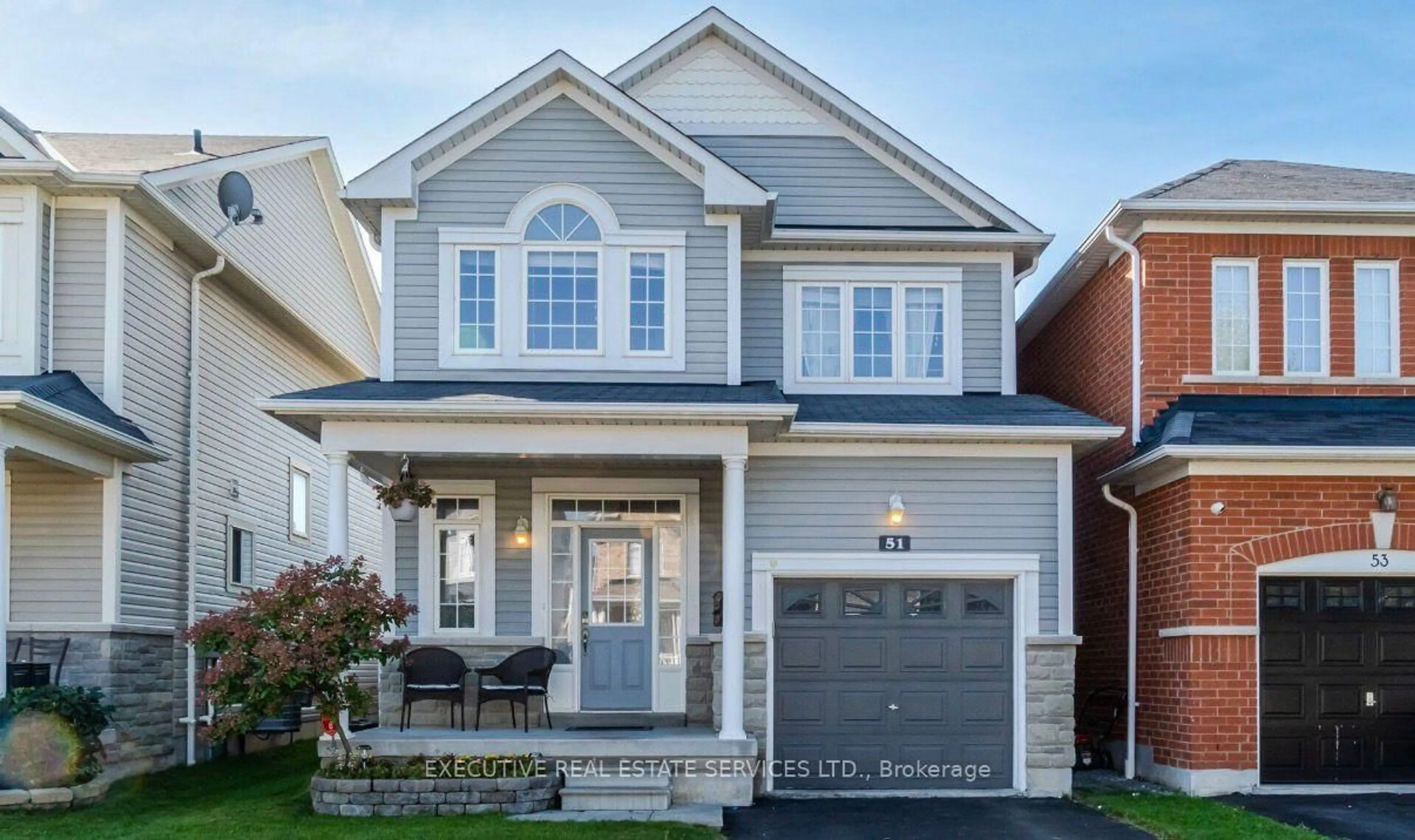 Home with vinyl exterior material, street for 51 CHISWICK Ave, Whitby Ontario L1M 0E1