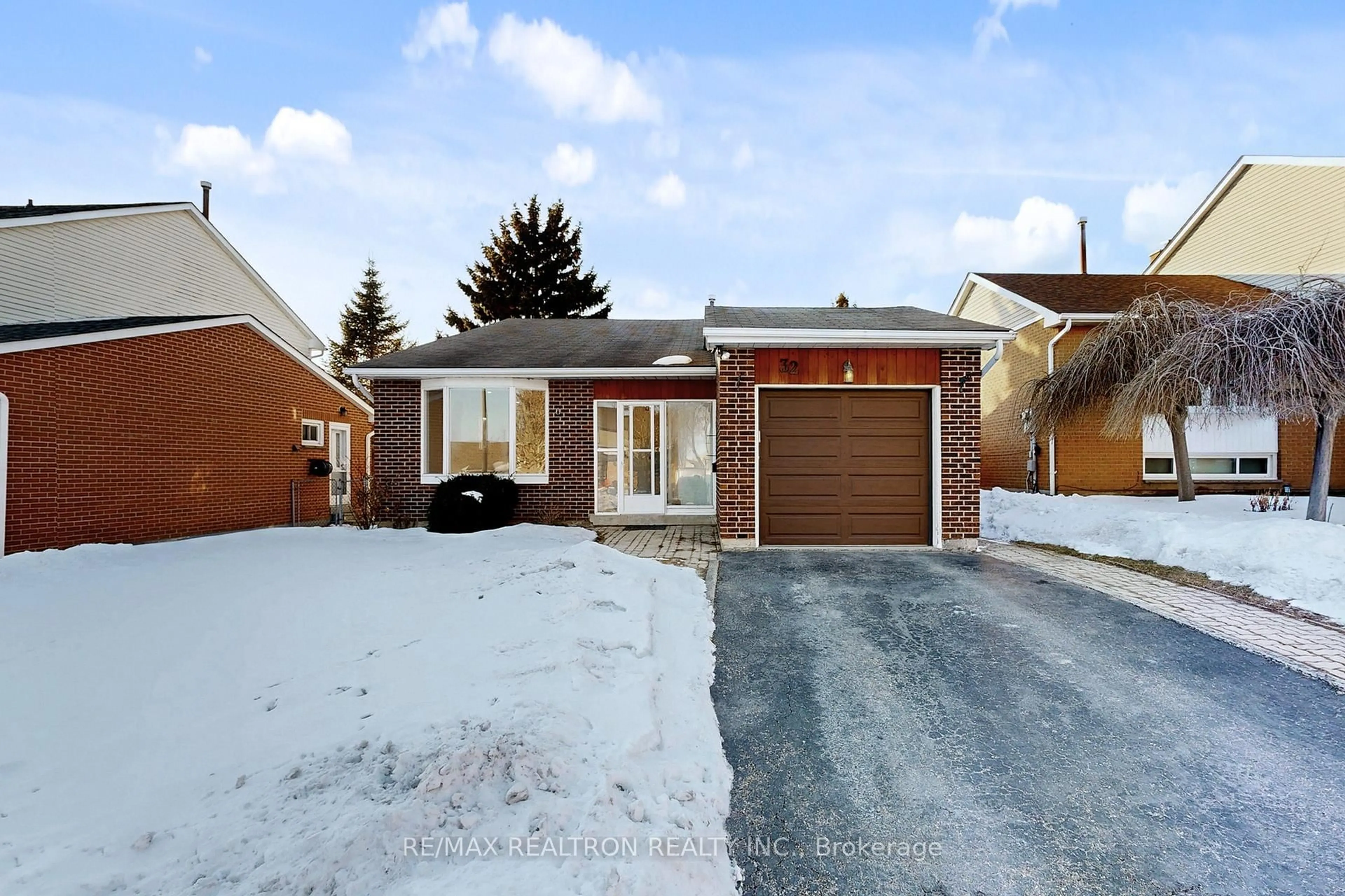 Home with brick exterior material, street for 32 Panter Cres, Ajax Ontario L1S 3T5