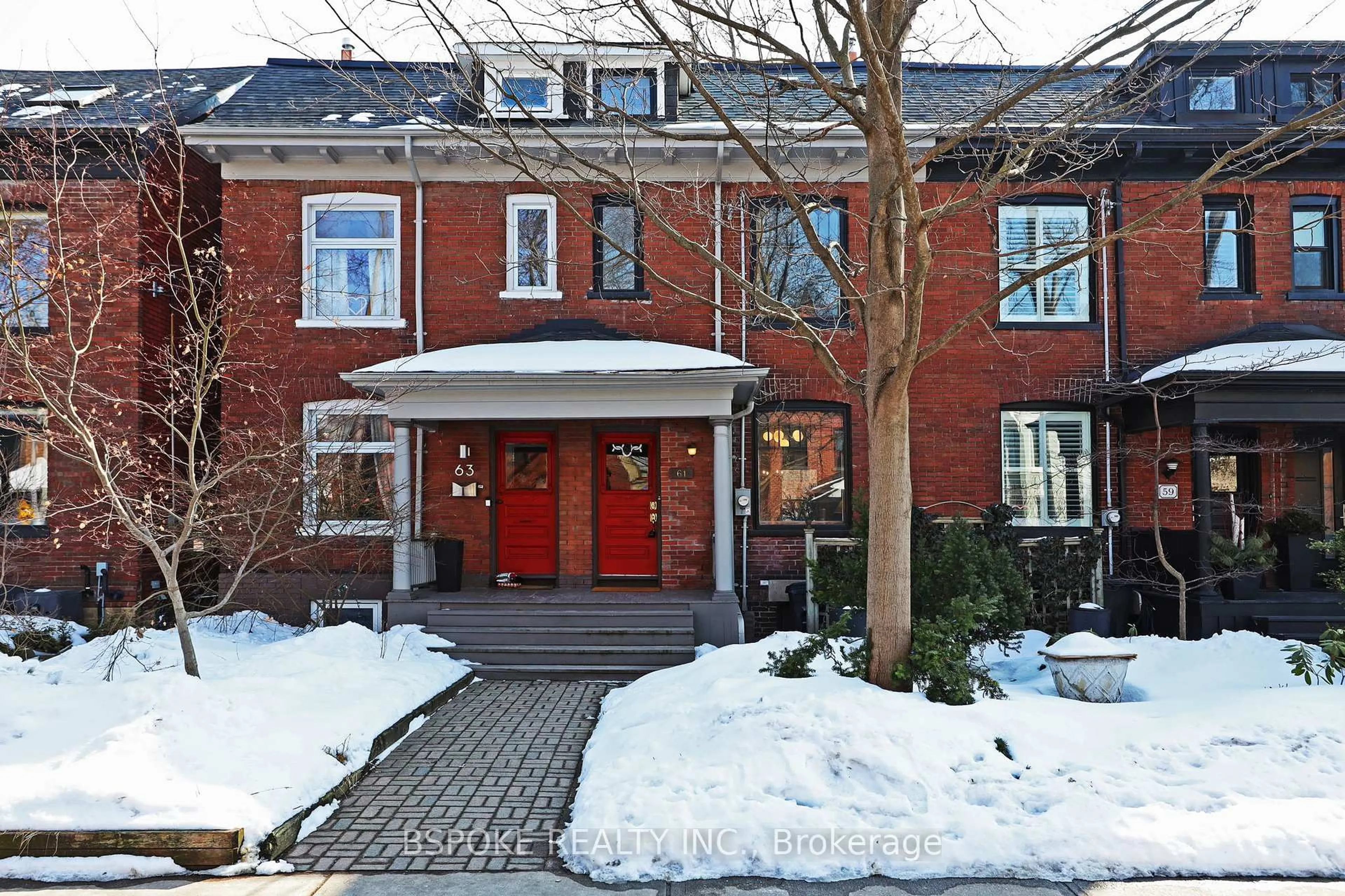 Home with brick exterior material, street for 61 First Ave, Toronto Ontario M4M 1W7