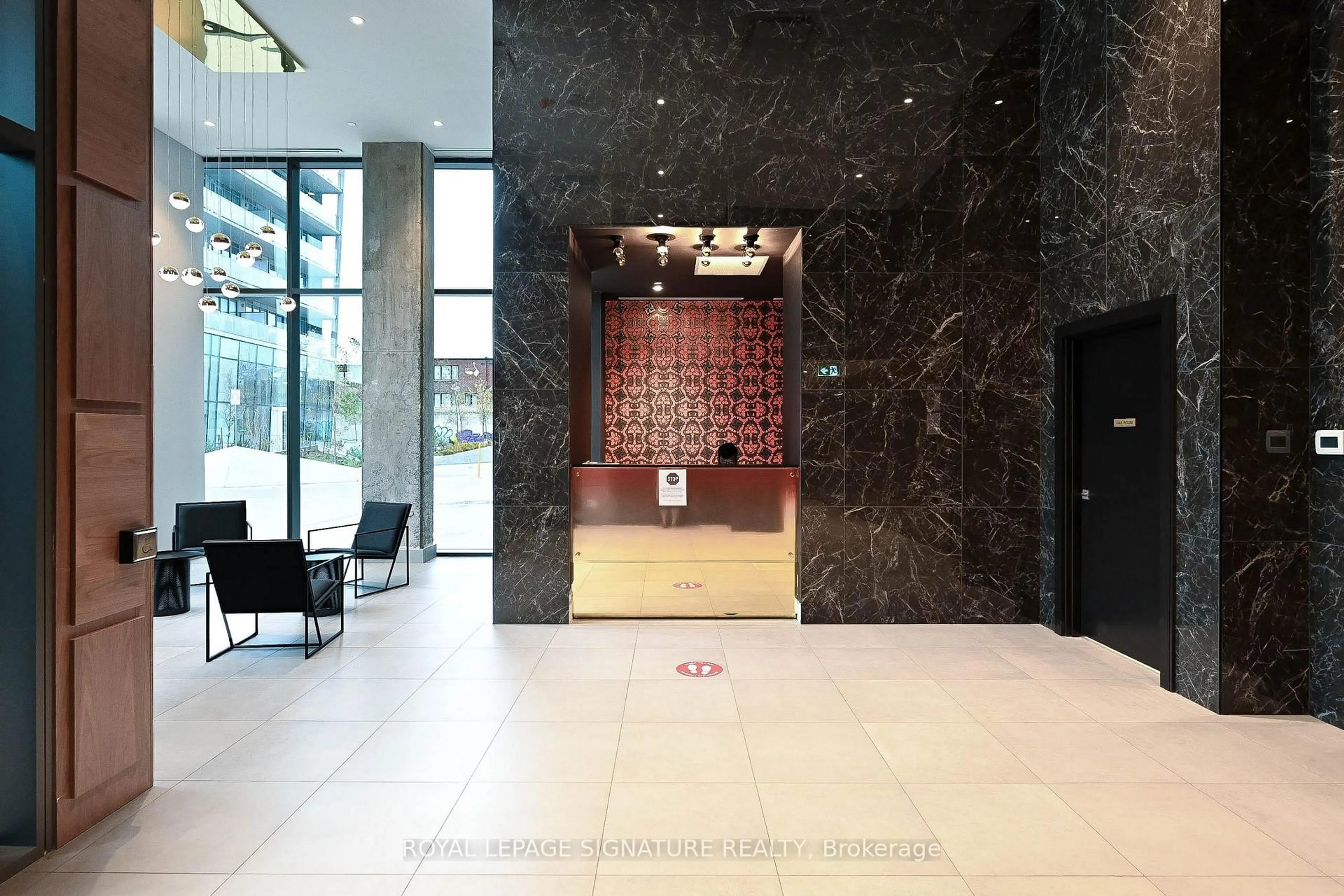 Indoor foyer for 30 Baseball Pl #732, Toronto Ontario M4M 0E8
