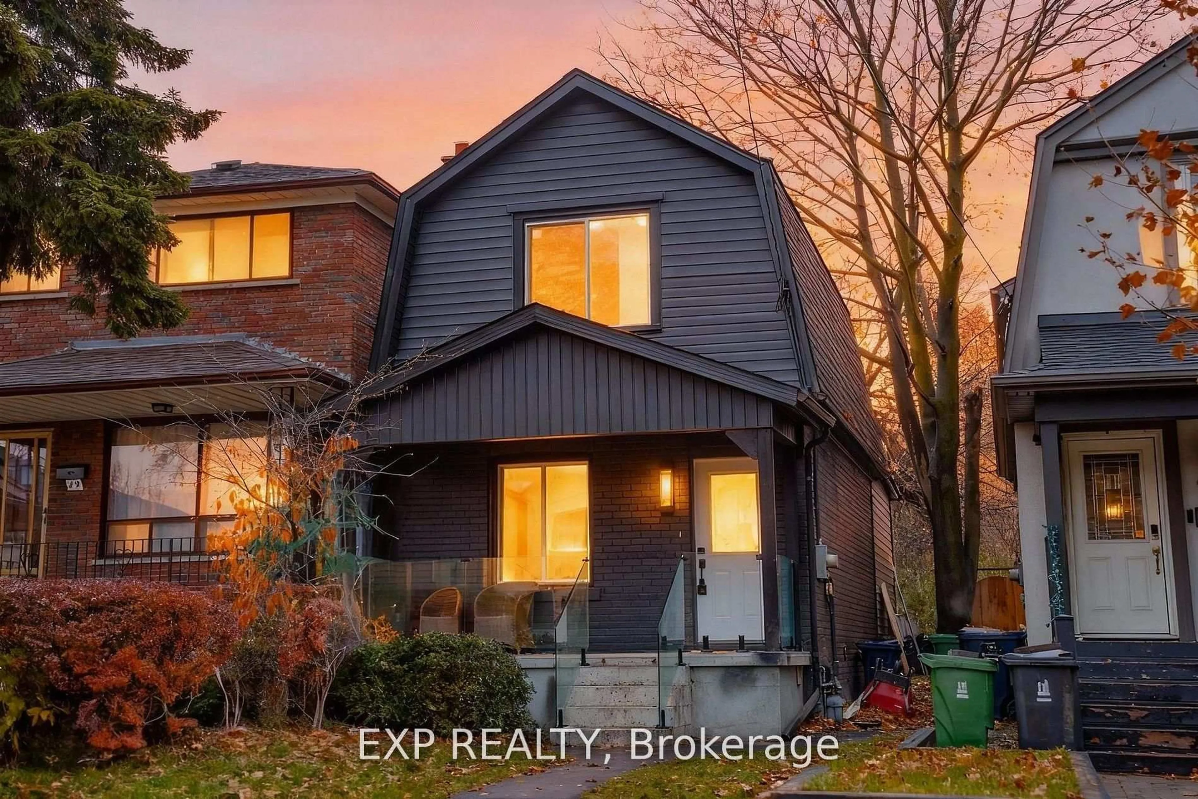 Home with brick exterior material, street for 47 Eldon Ave, Toronto Ontario M4C 5G2