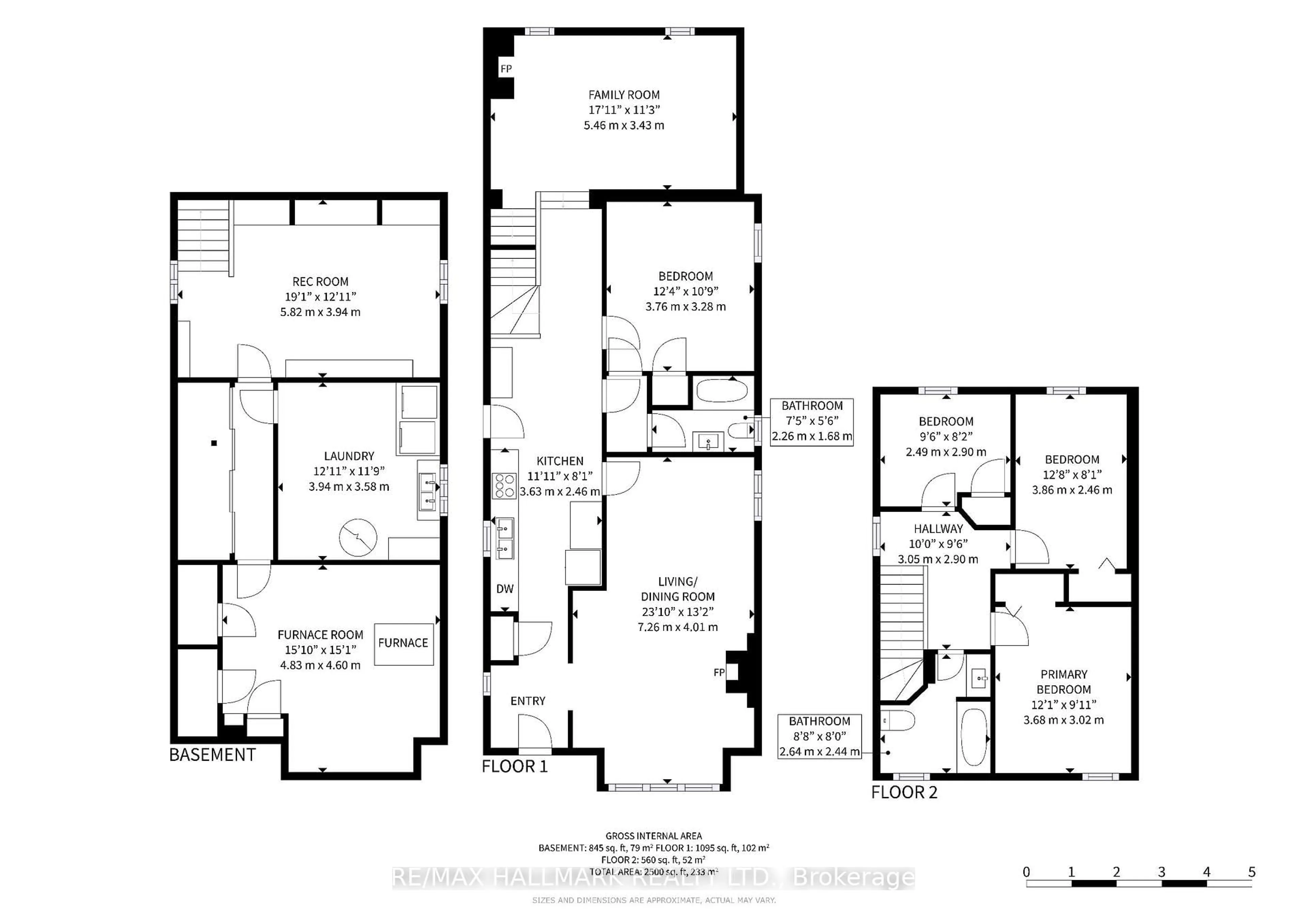 Floor plan for 85 Roosevelt Rd, Toronto Ontario M4J 4T8