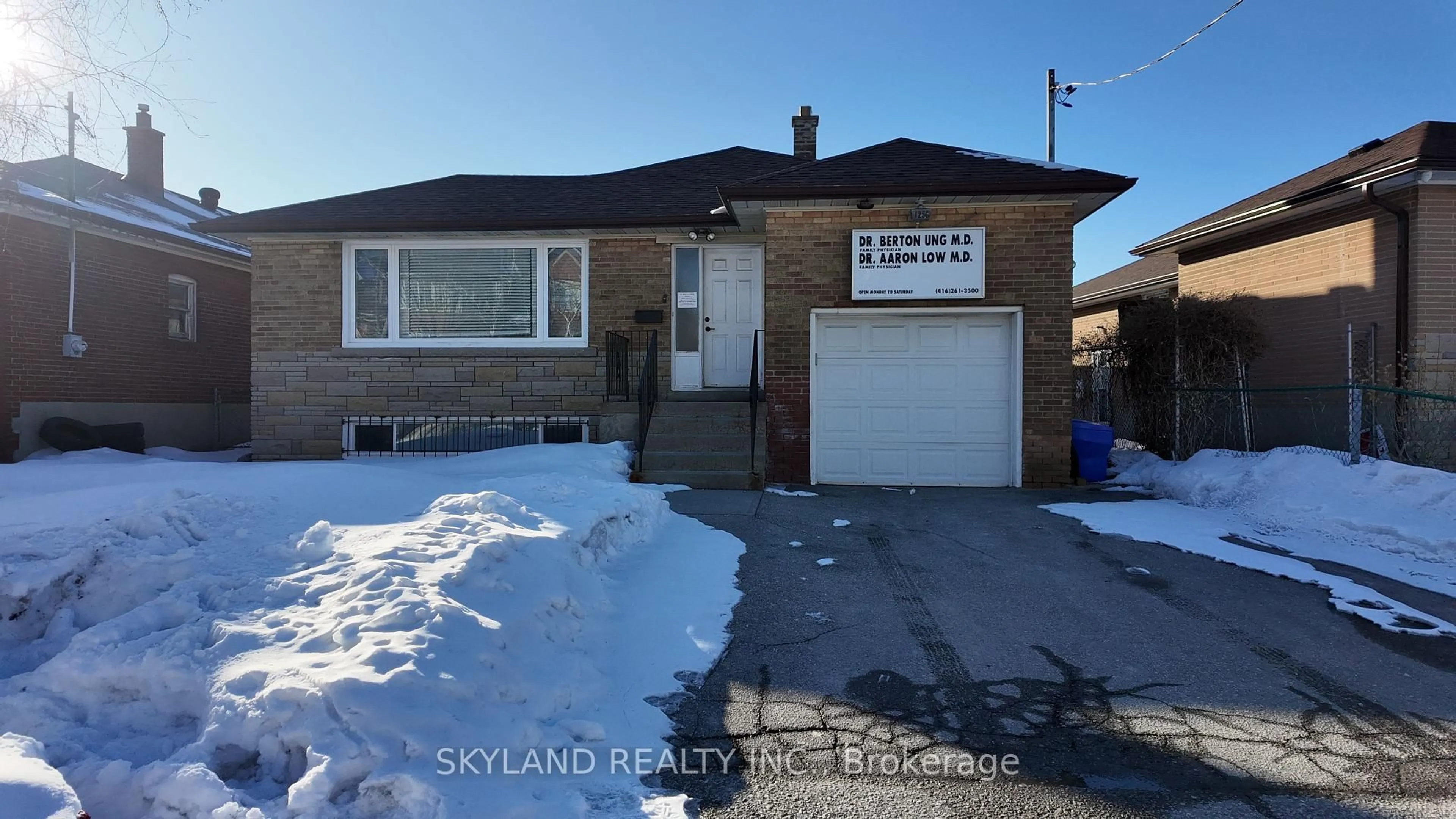 Home with brick exterior material, street for 1256 Danforth Rd, Toronto Ontario M1J 1E5