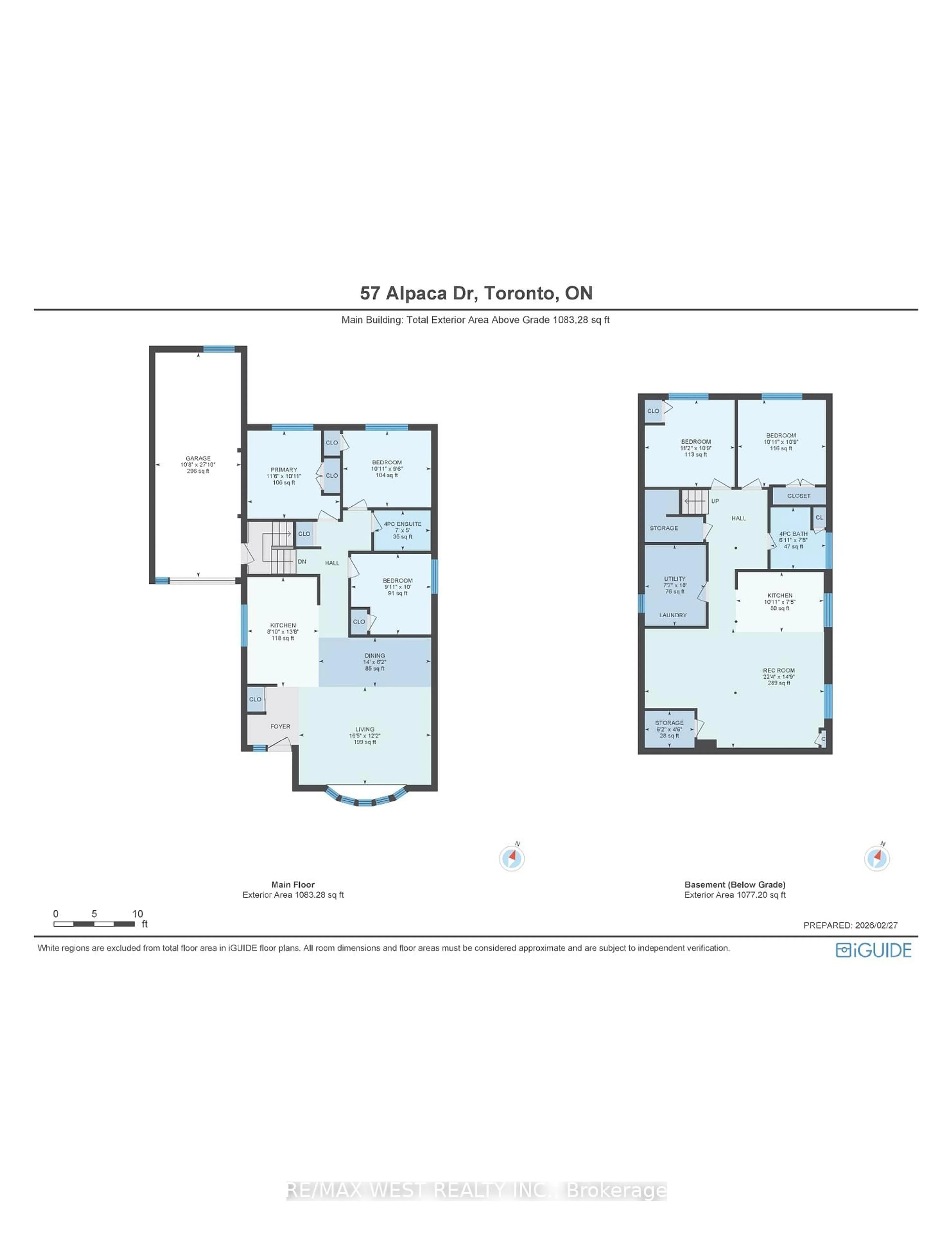Floor plan for 57 Alpaca Dr, Toronto Ontario M1J 2Z9