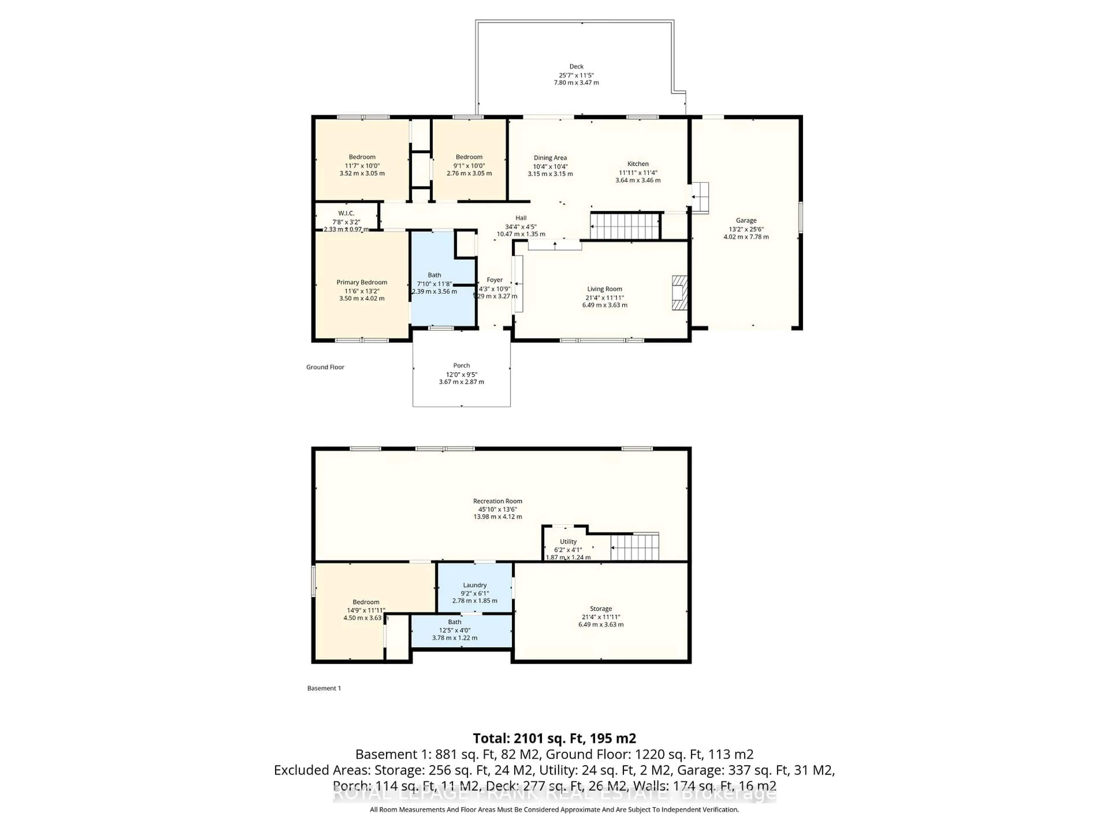 Floor plan for 579 Queen St, Scugog Ontario L9L 1L1