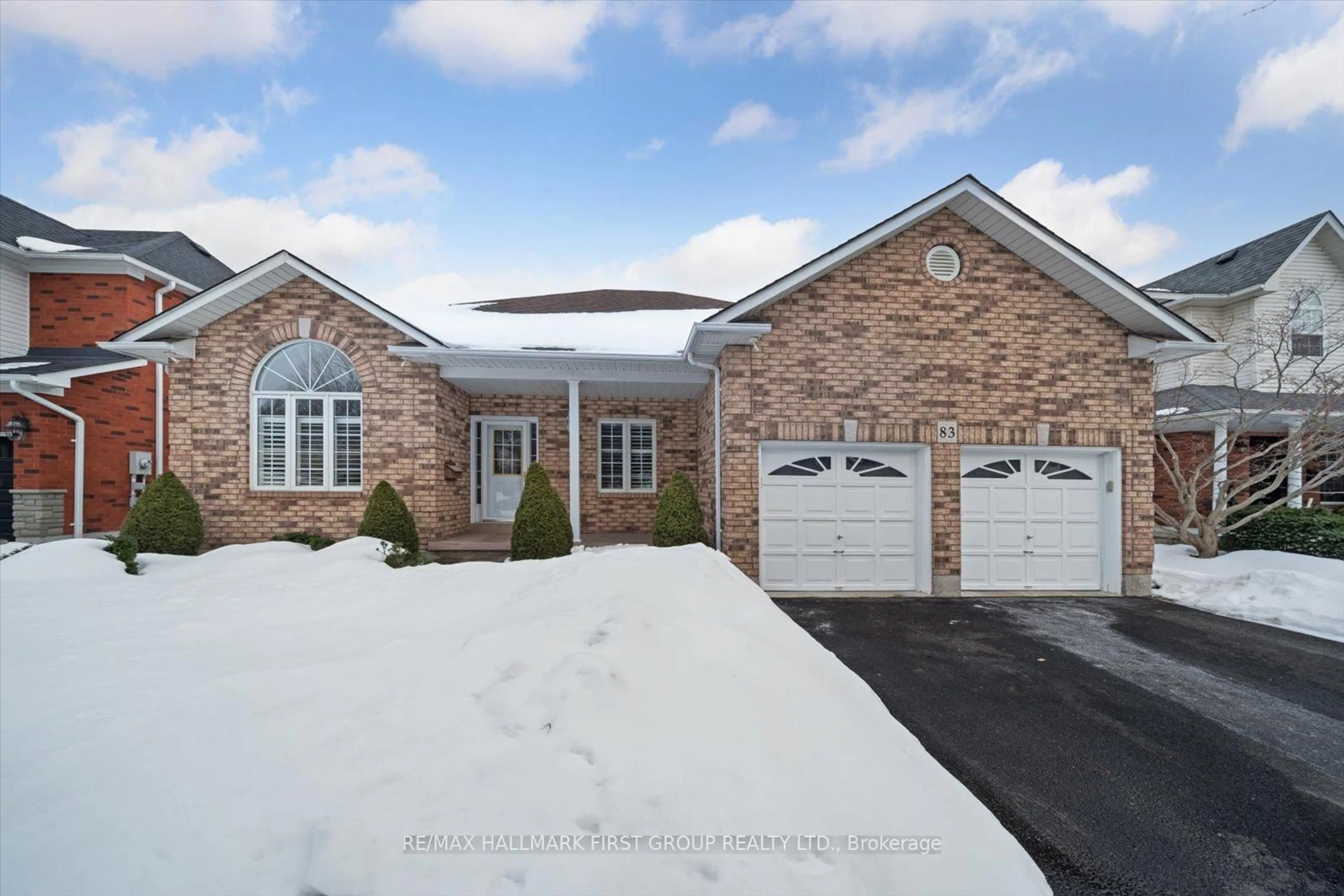Home with brick exterior material, street for 83 Auburn Lane, Clarington Ontario L1E 2E9