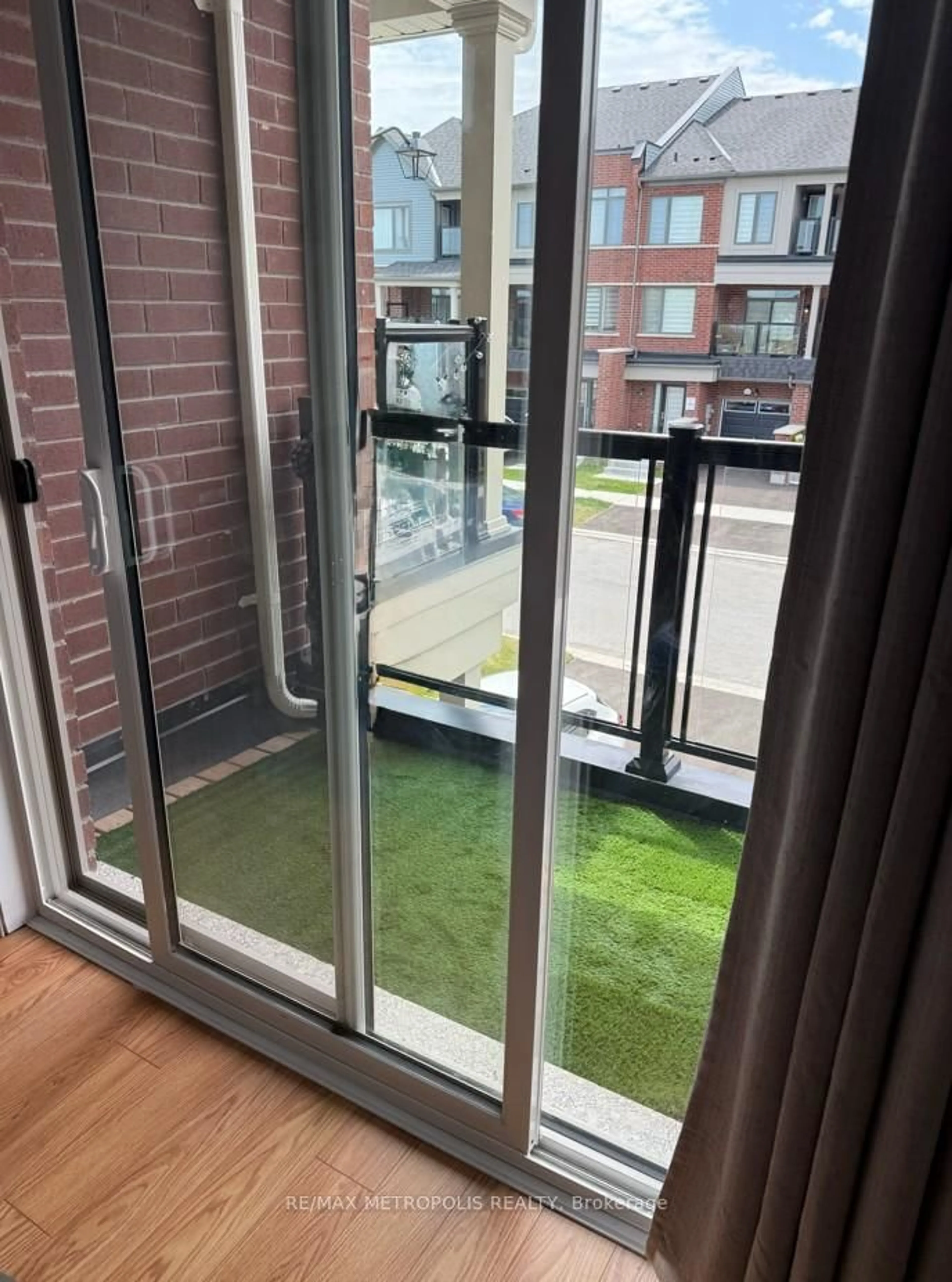 Balcony in the apartment, city buildings view from balcony for 1097 Lockie Dr, Oshawa Ontario L1L 0R9