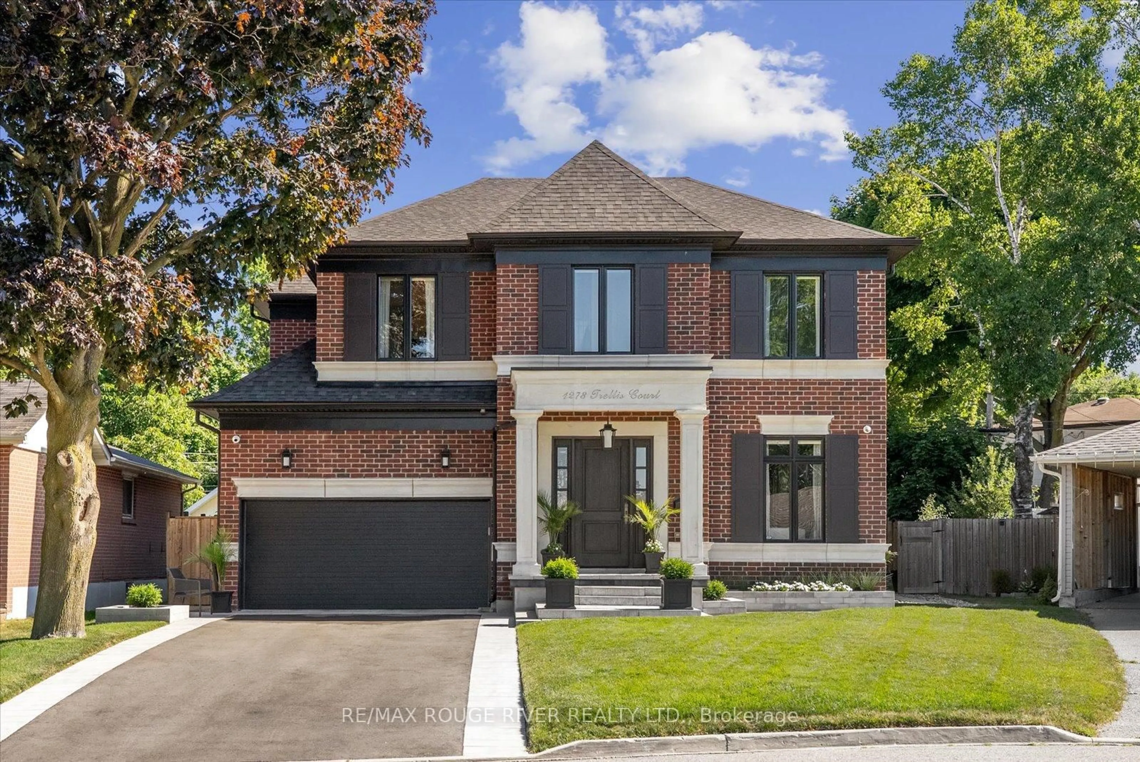 Home with brick exterior material, street for 1278 Trellis Crt, Pickering Ontario L1W 1J2