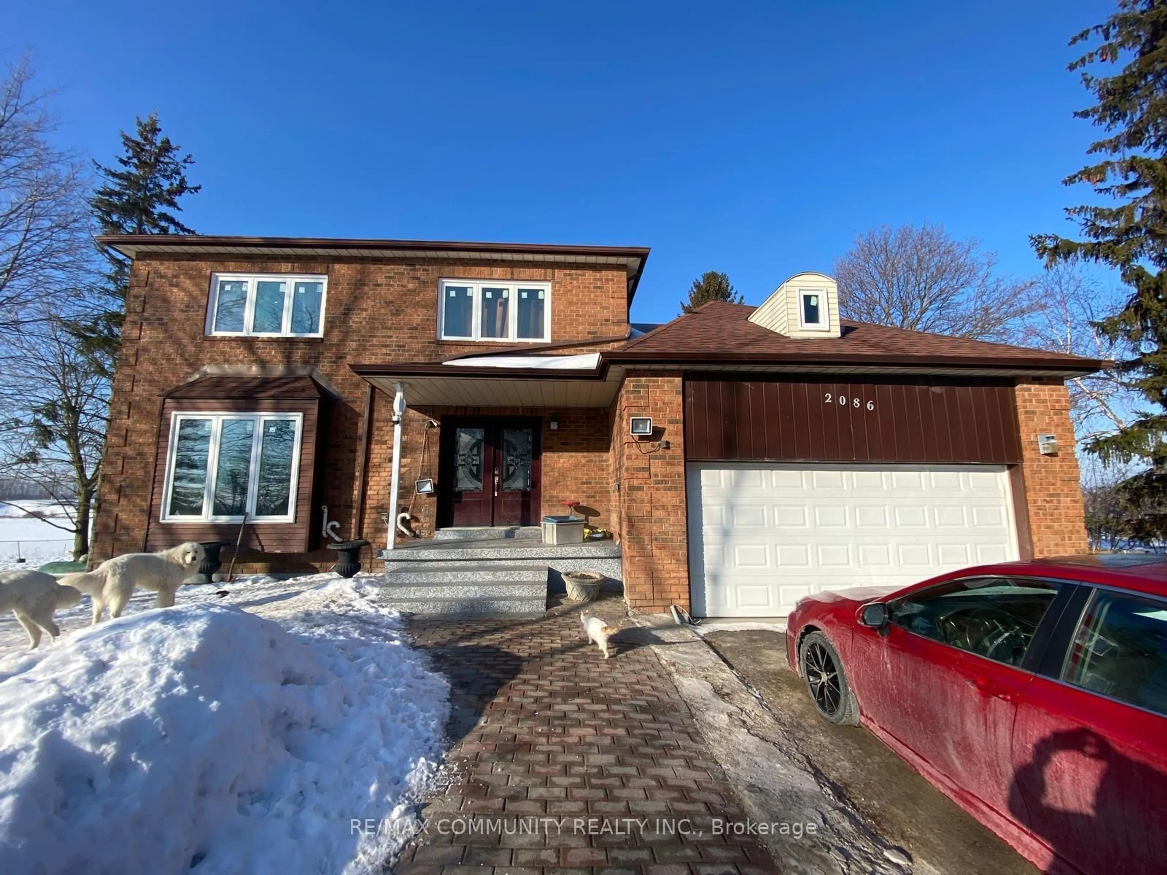 Home with brick exterior material, street for 2086 Solina Rd, Clarington Ontario L1C 6Z1