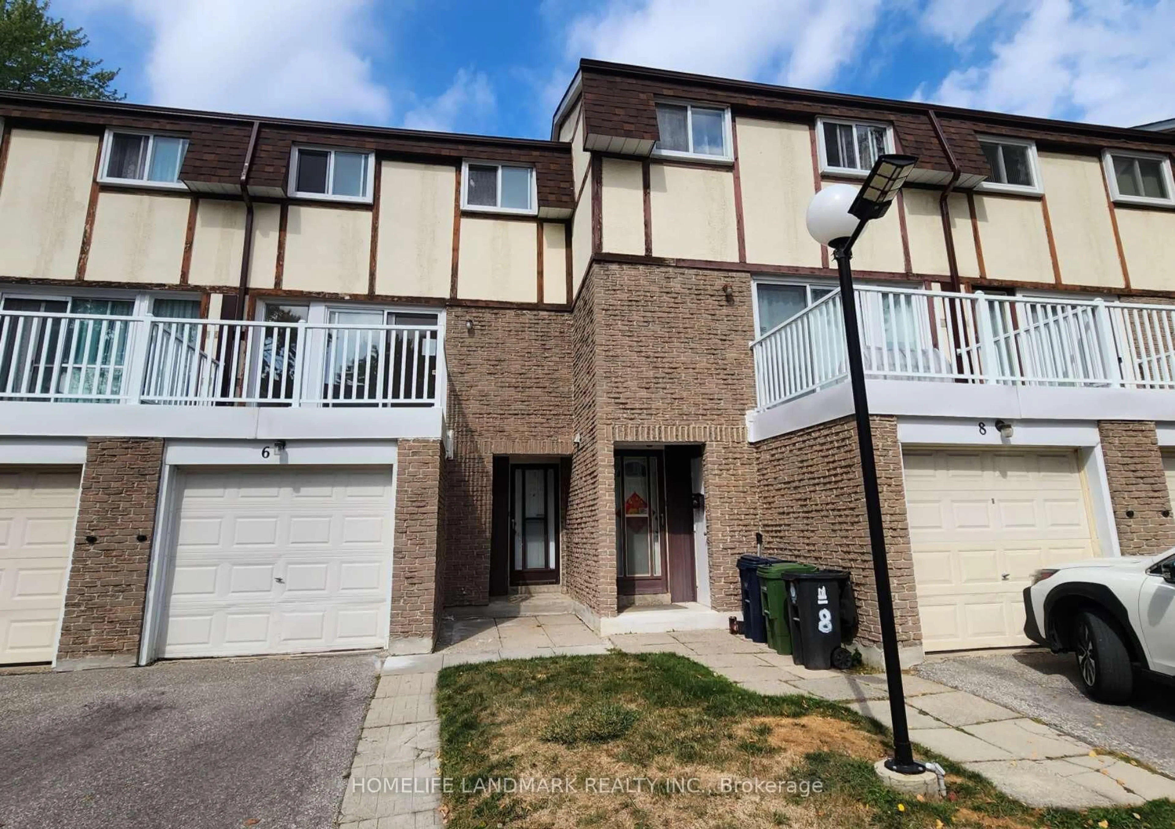 A pic from outside/outdoor area/front of a property/back of a property/a pic from drone, street for 44 Chester Le Blvd #6, Toronto Ontario M1W 2M8