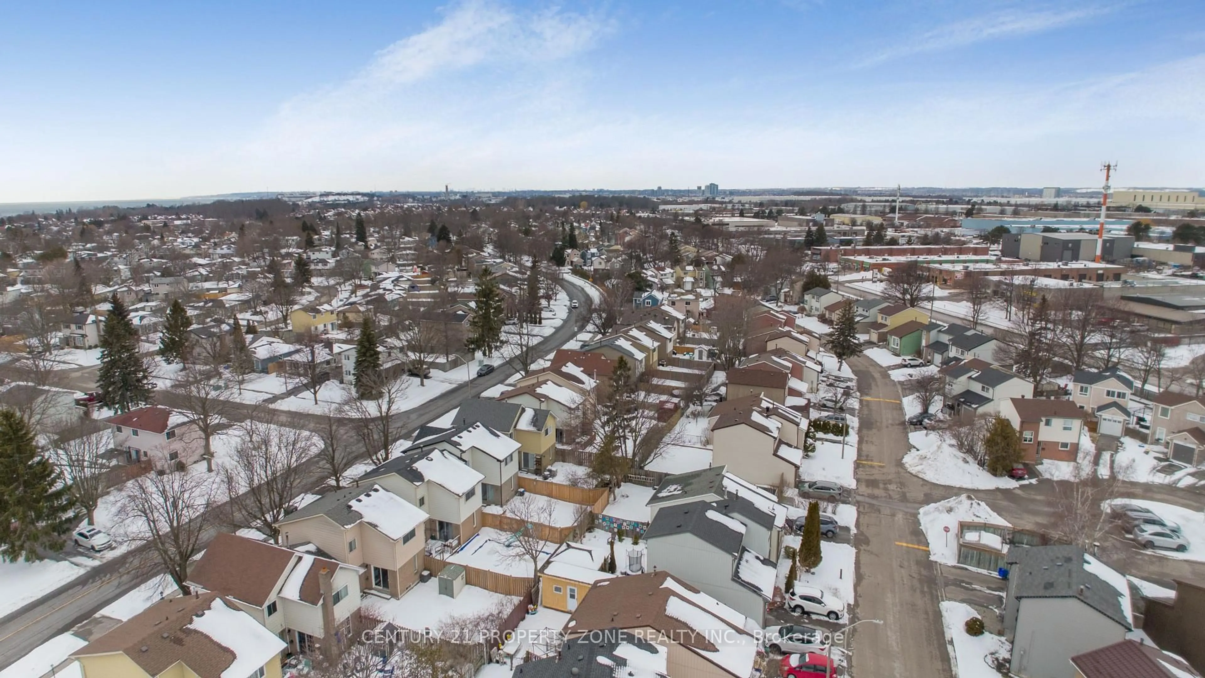 A pic from outside/outdoor area/front of a property/back of a property/a pic from drone, city buildings view from balcony for 19 Medley Lane #51, Ajax Ontario L1S 3P5