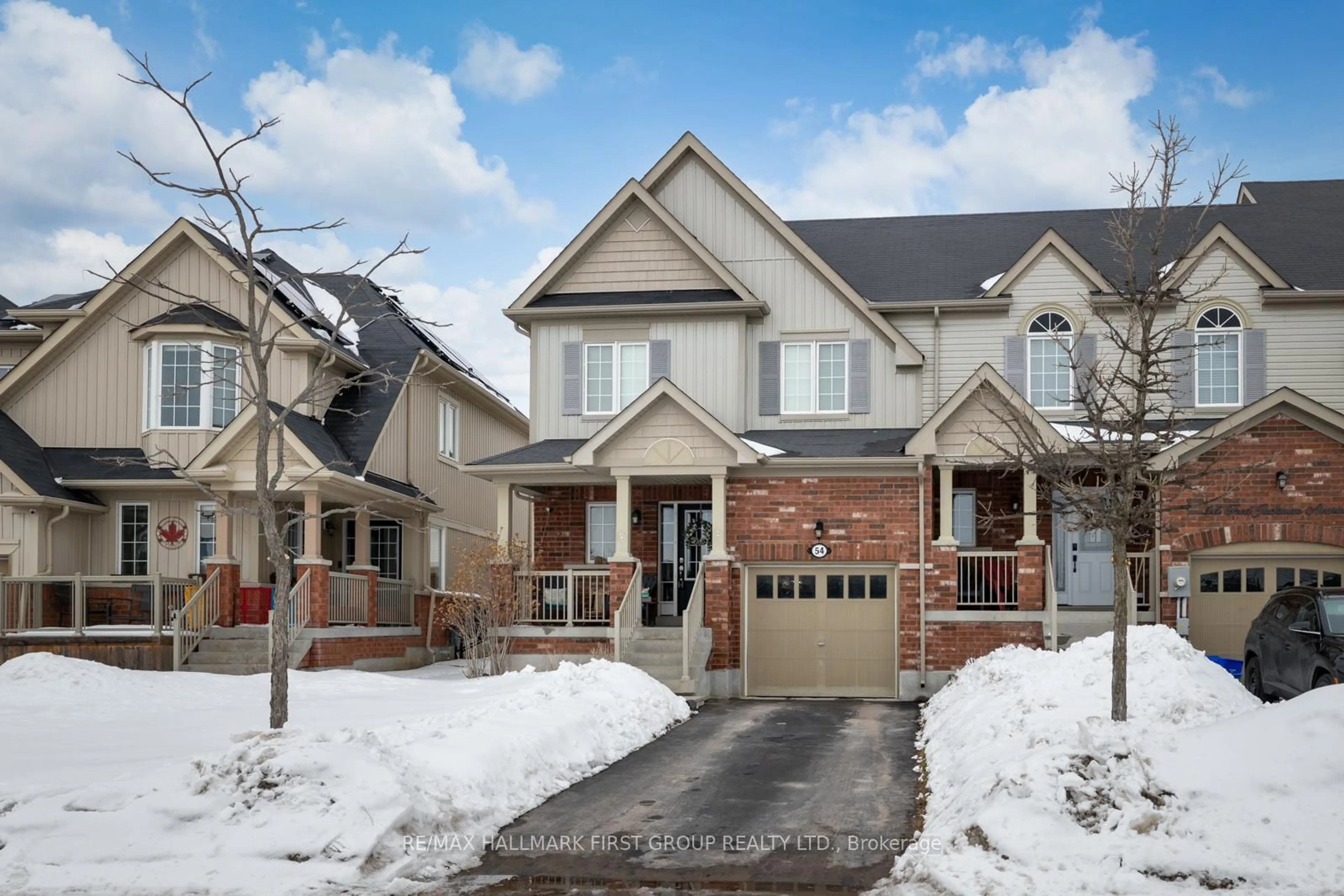 Home with brick exterior material, street for 54 Fred Jackman Ave, Clarington Ontario L1C 0S7
