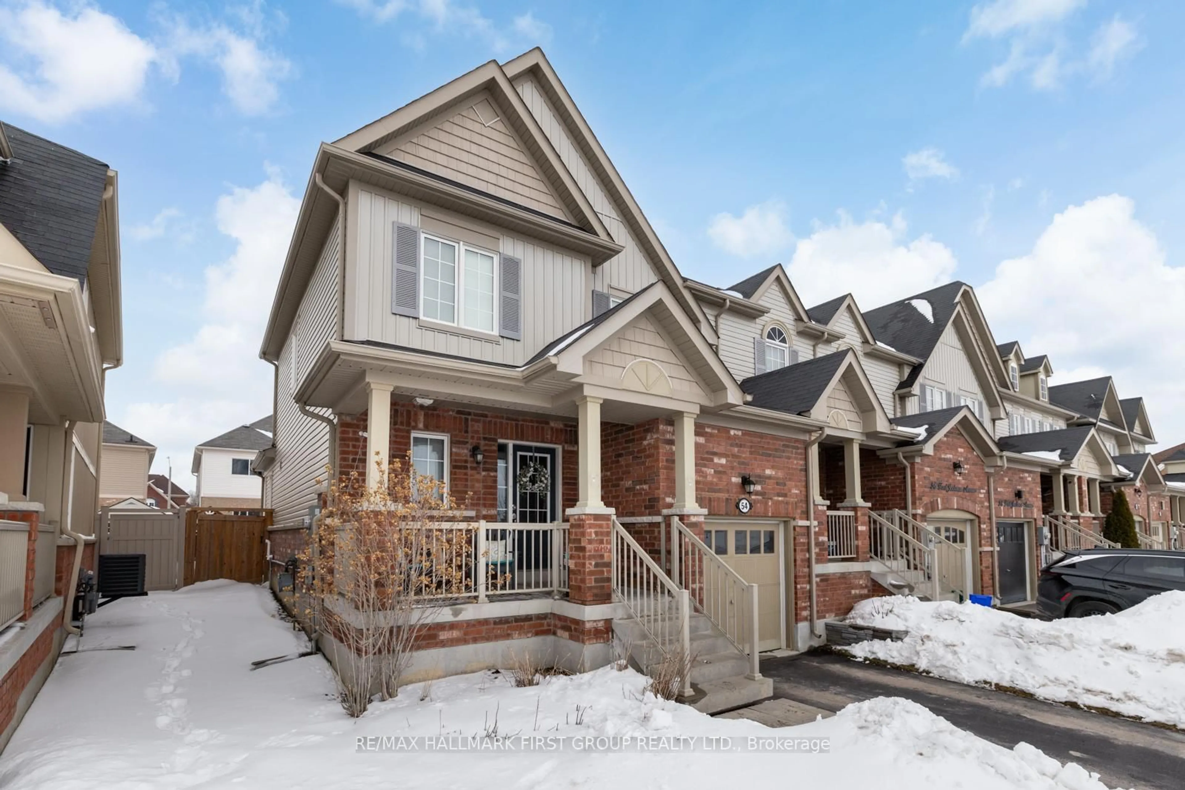 Home with brick exterior material, street for 54 Fred Jackman Ave, Clarington Ontario L1C 0S7