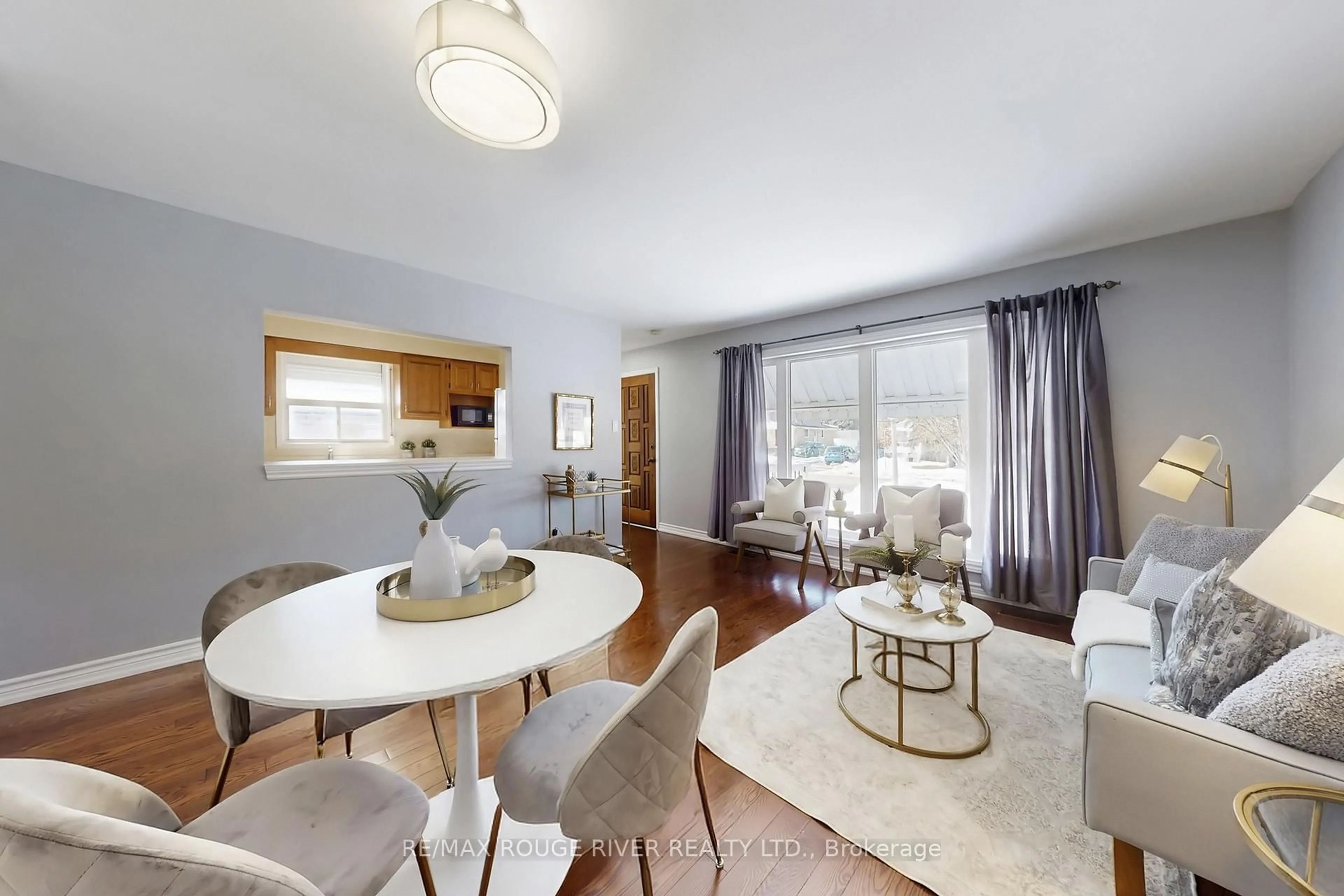 Dining room, wood/laminate floor for 116 Lord Roberts Dr, Toronto Ontario M1K 3W8