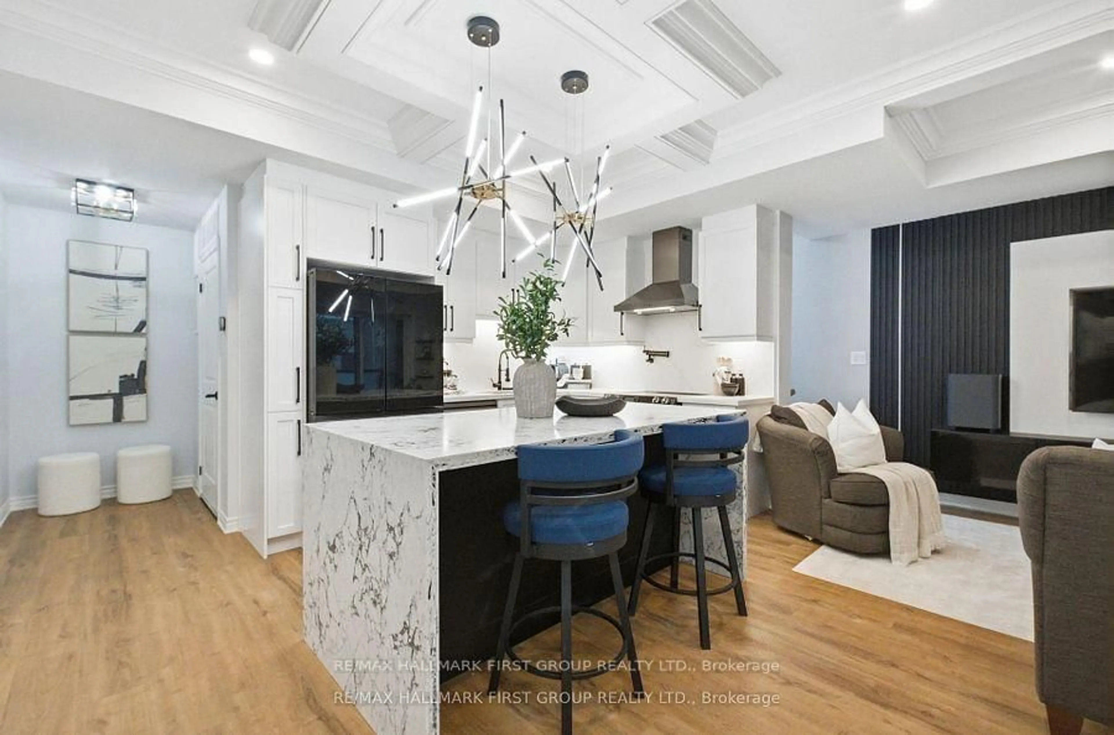 Contemporary kitchen, ceramic/tile floor for 611 1034 Reflection Pl, Pickering Ontario L1X 0L1